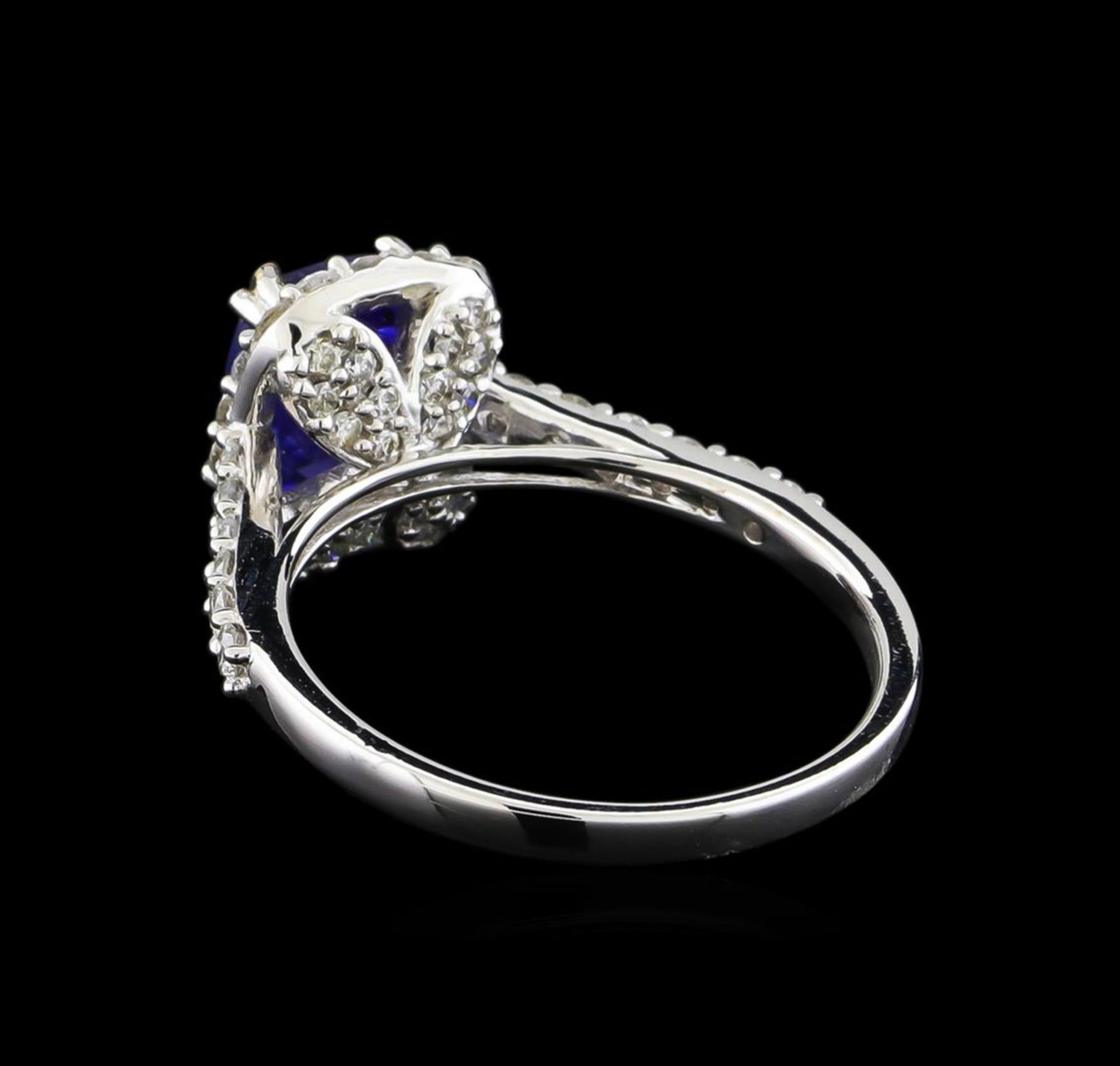 14KT White Gold 1.71 ctw Tanzanite and Diamond Ring - Image 3 of 5