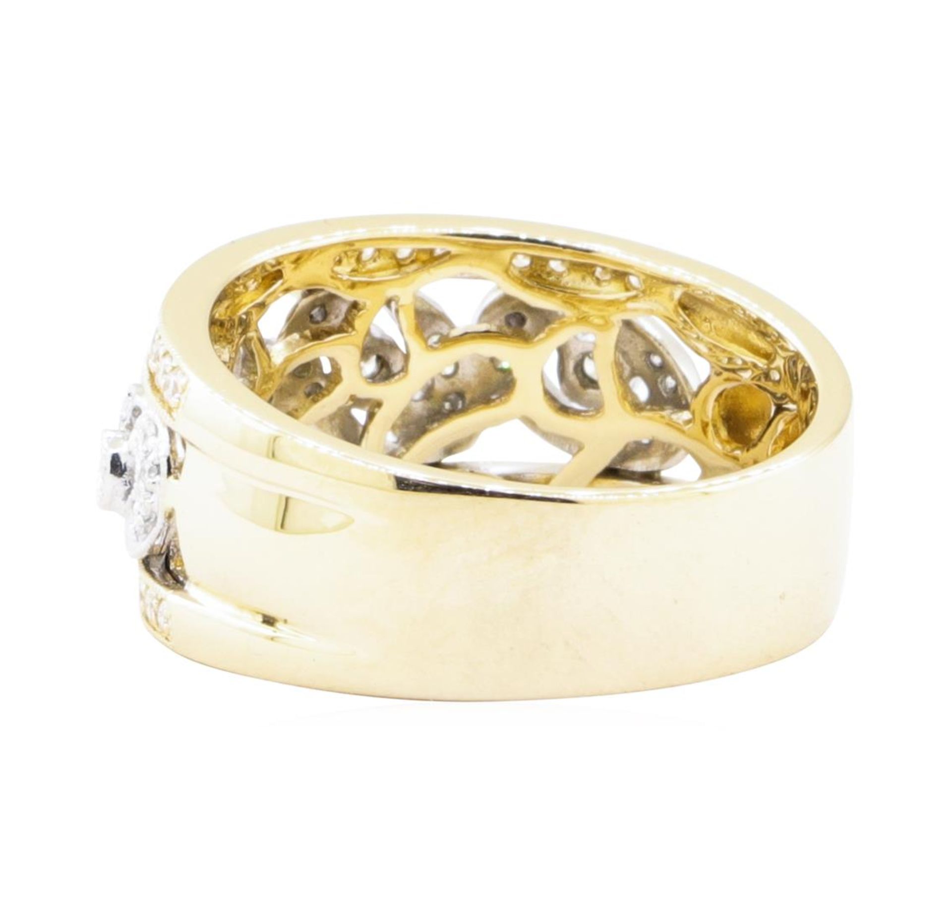 0.52 ctw Diamond Wide Band - 14KT Yellow And White Gold - Image 3 of 5