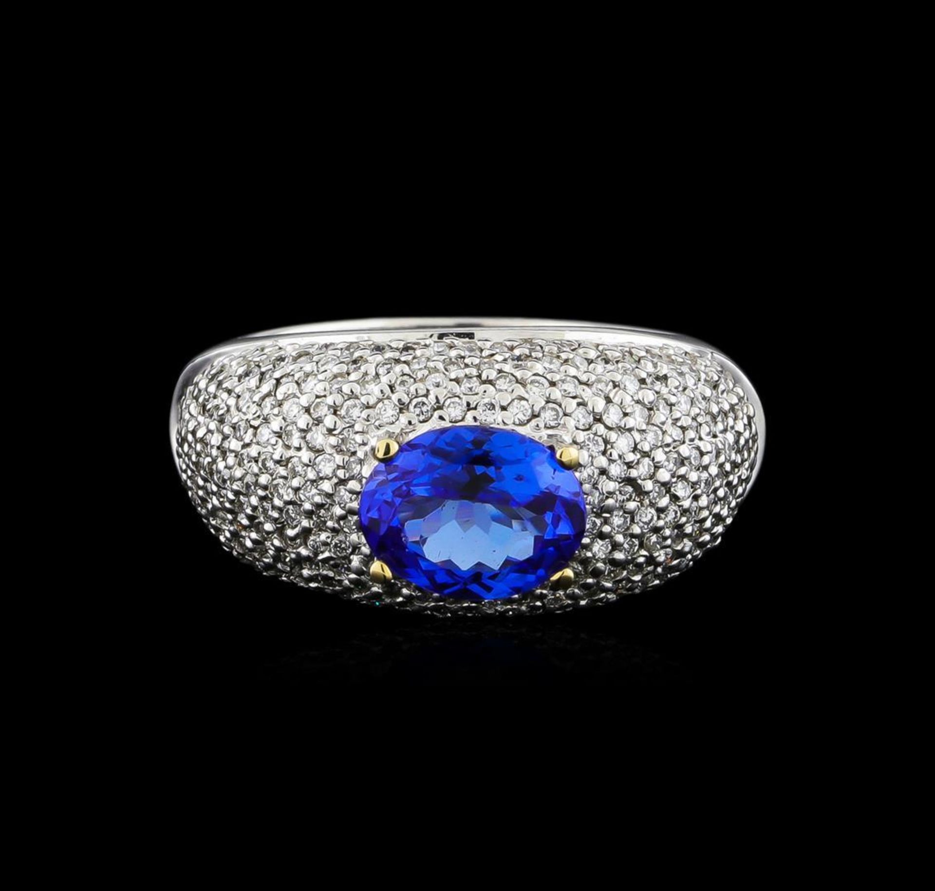 14KT White Gold 1.85 ctw Tanzanite and Diamond Ring - Image 2 of 5