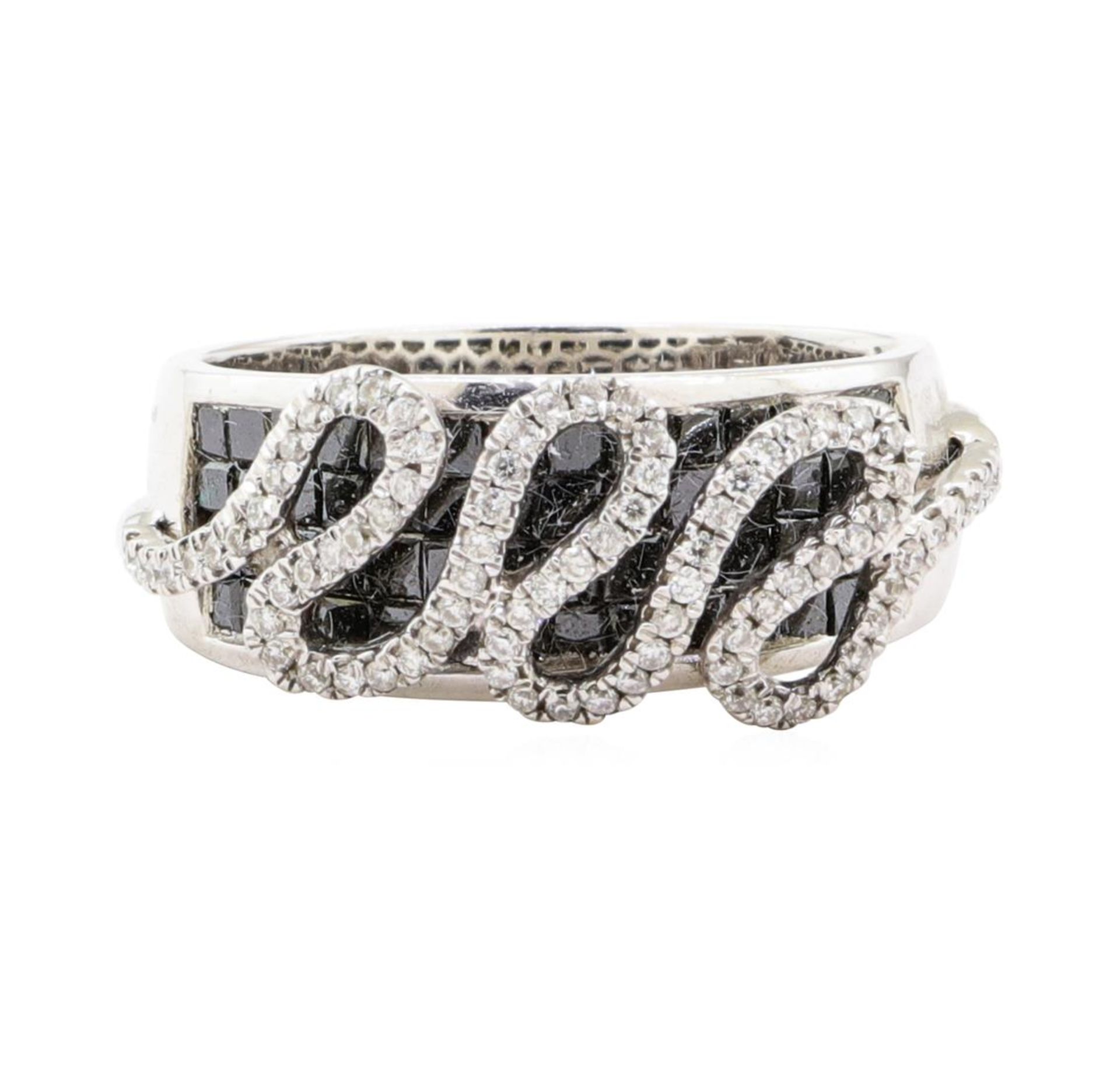 1.68 ctw Black and White Diamond Ring - 14KT White Gold - Image 2 of 4