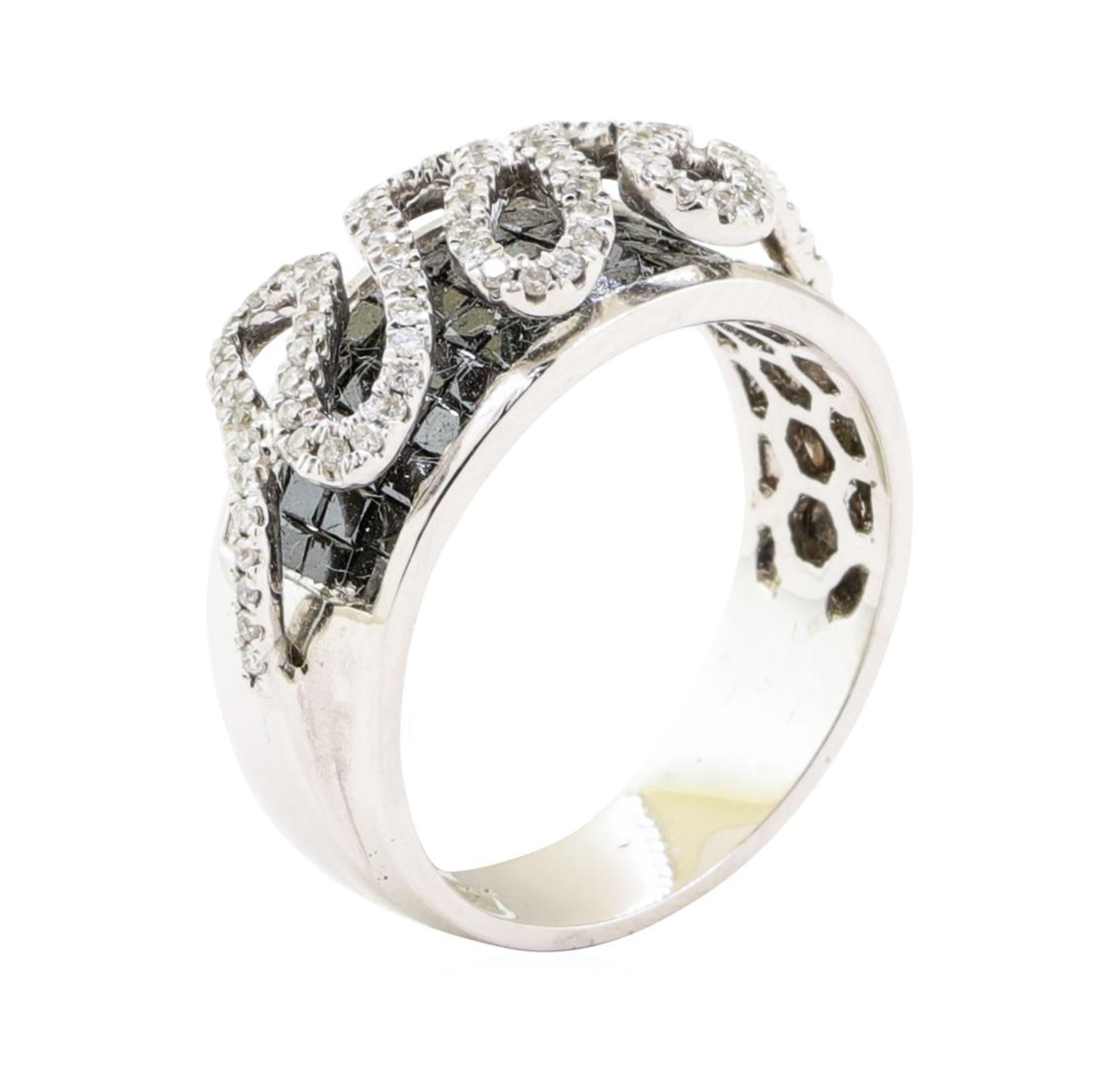 1.68 ctw Black and White Diamond Ring - 14KT White Gold - Image 4 of 4