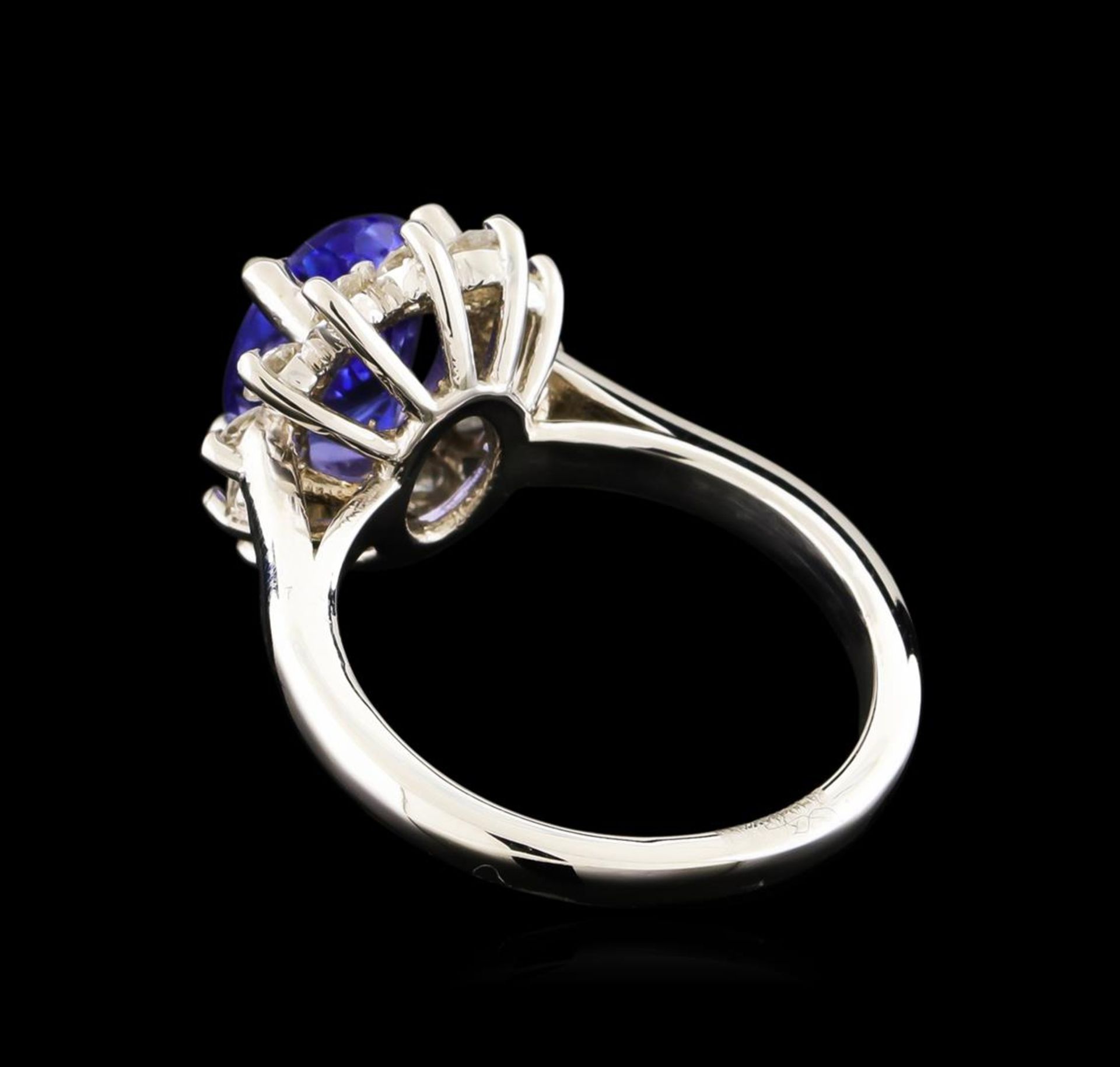 2.61 ctw Tanzanite and Diamond Ring - 14KT White Gold - Image 3 of 5