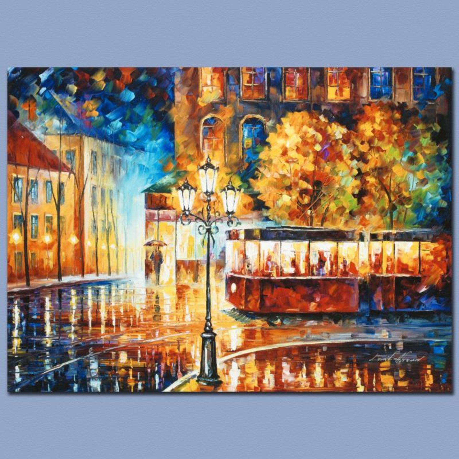 Night Trolley by Afremov (1955-2019)