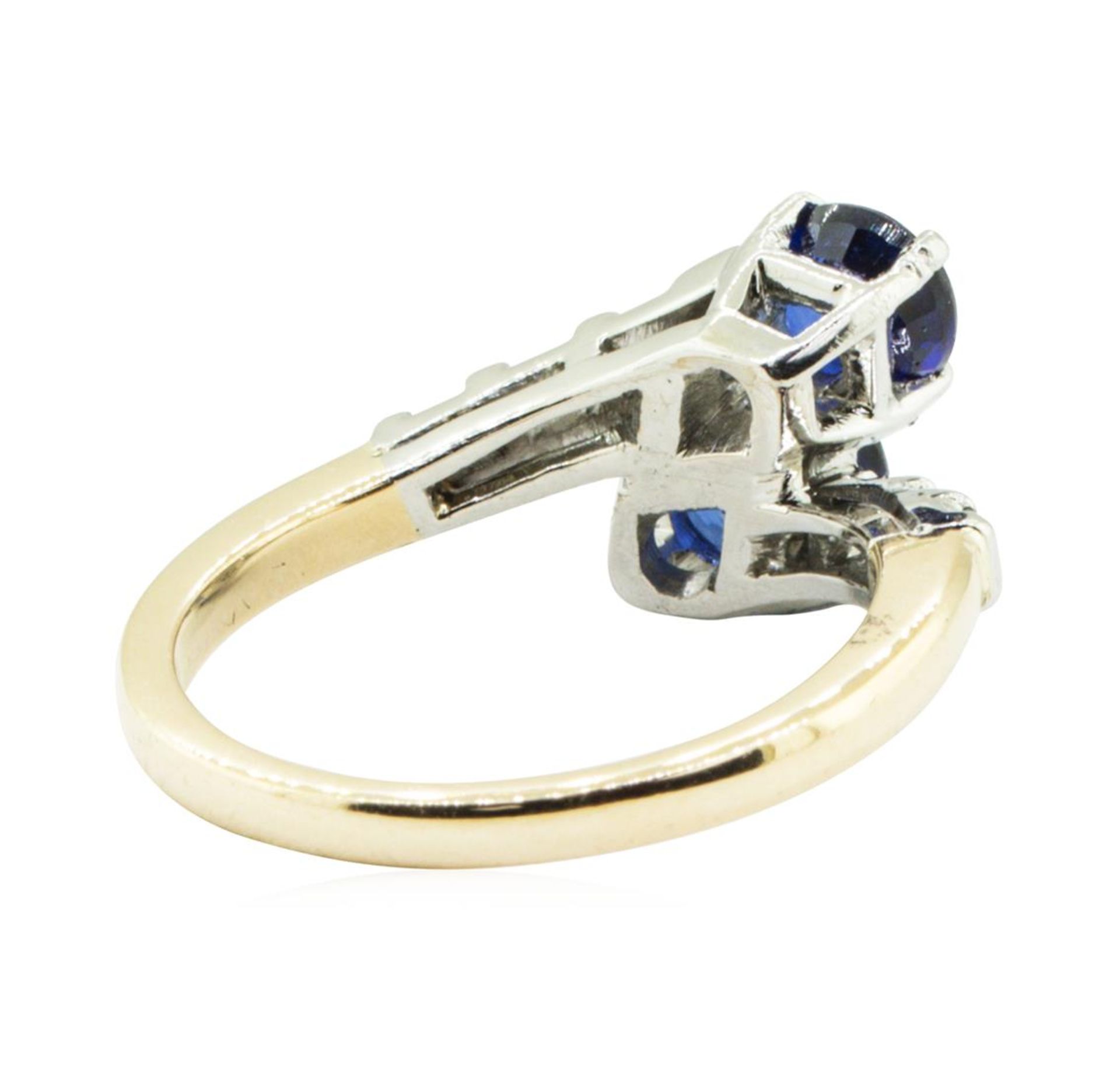 2.07 ctw Oval Brilliant Blue Sapphire Ring - 14KT Yellow Gold - Image 3 of 5