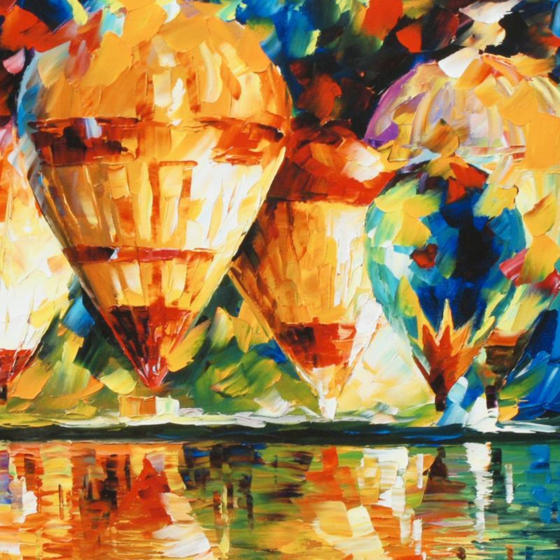 Balloon Show by Afremov (1955-2019) - Image 2 of 3