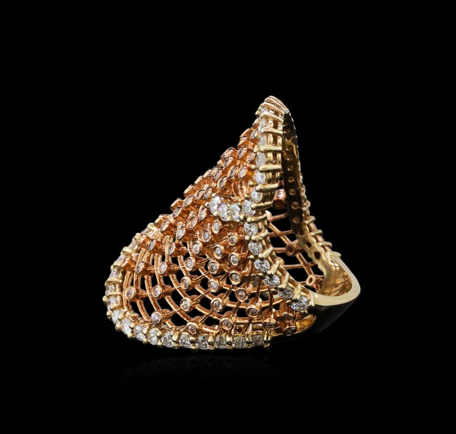 14KT Two-Tone Gold 1.63 ctw Diamond Ring - Image 3 of 5