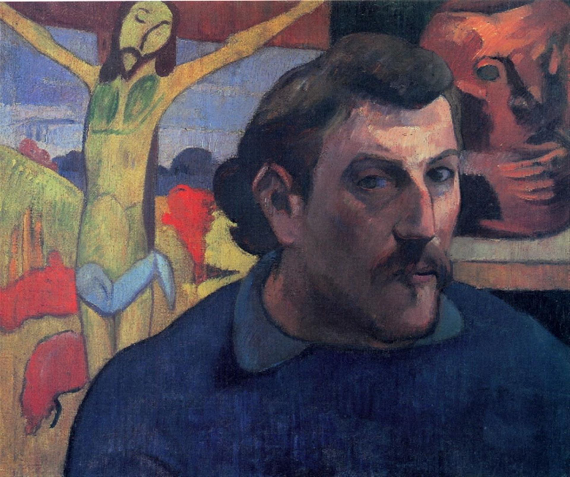 Paul Gauguin - Self Portrait with Yellow Christ