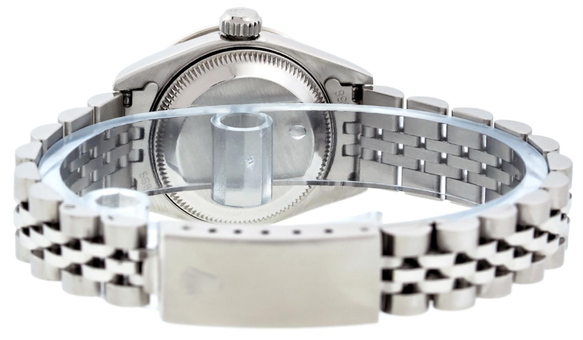 Rolex Ladies Stainless Steel Quickset Green MOP Diamond Lugs Datejust Wristwatch - Image 8 of 9