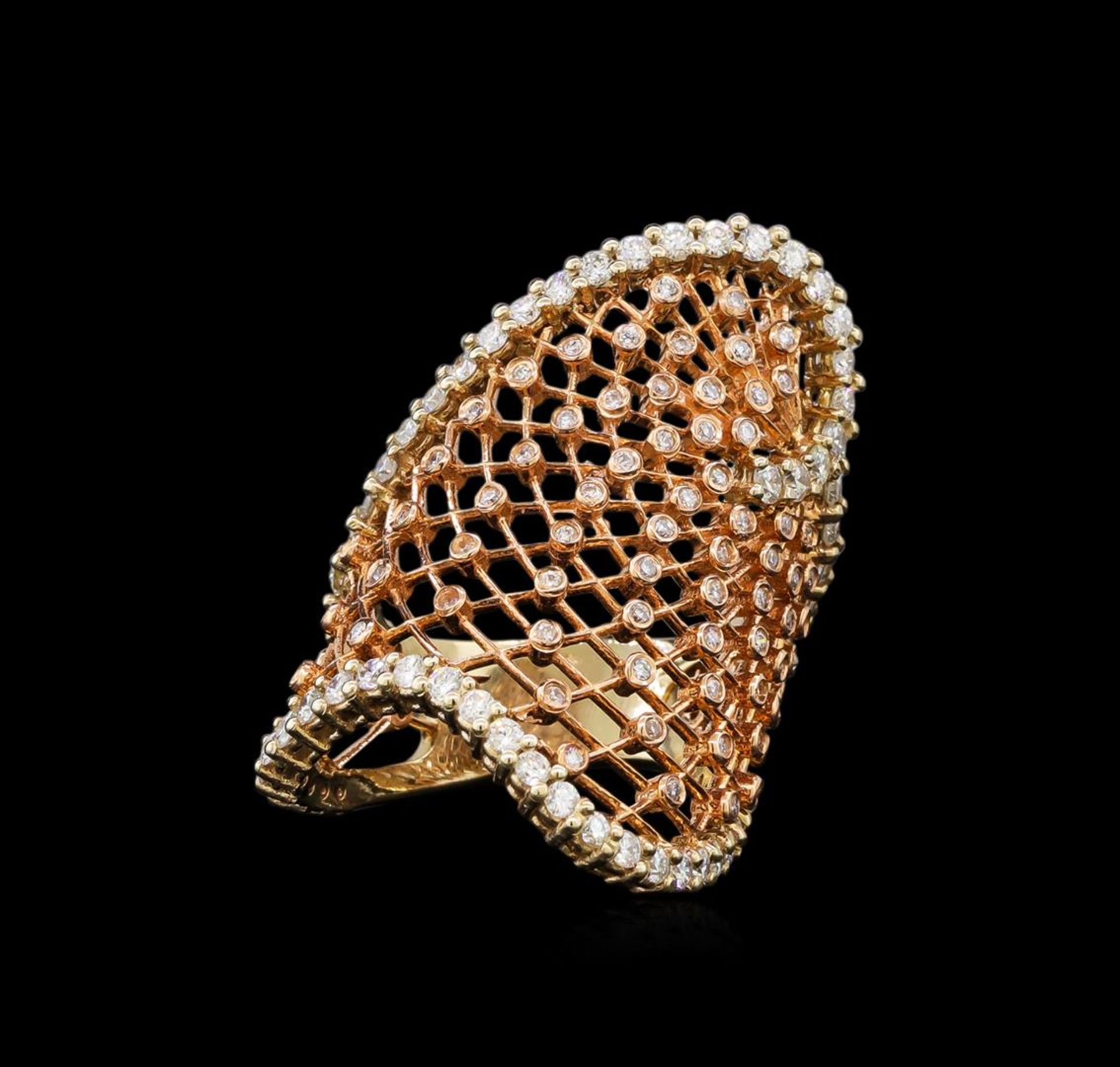 14KT Two-Tone Gold 1.63 ctw Diamond Ring - Image 2 of 5