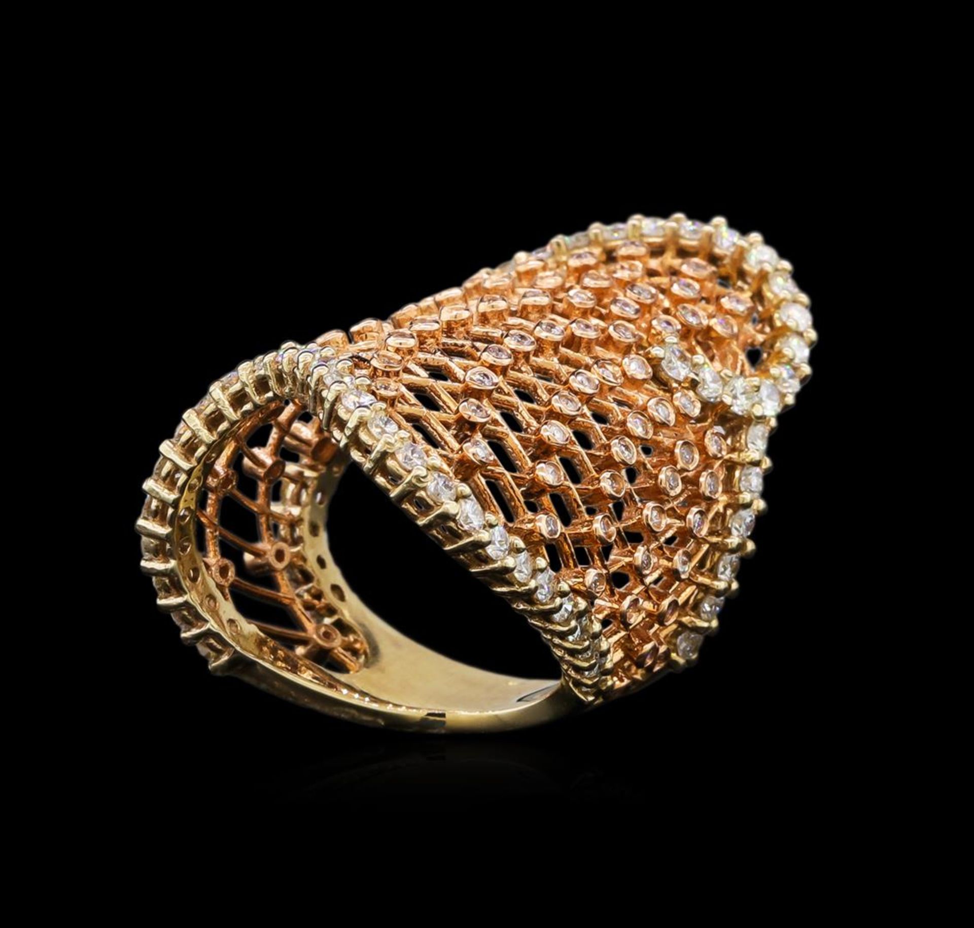 14KT Two-Tone Gold 1.63 ctw Diamond Ring - Image 4 of 5