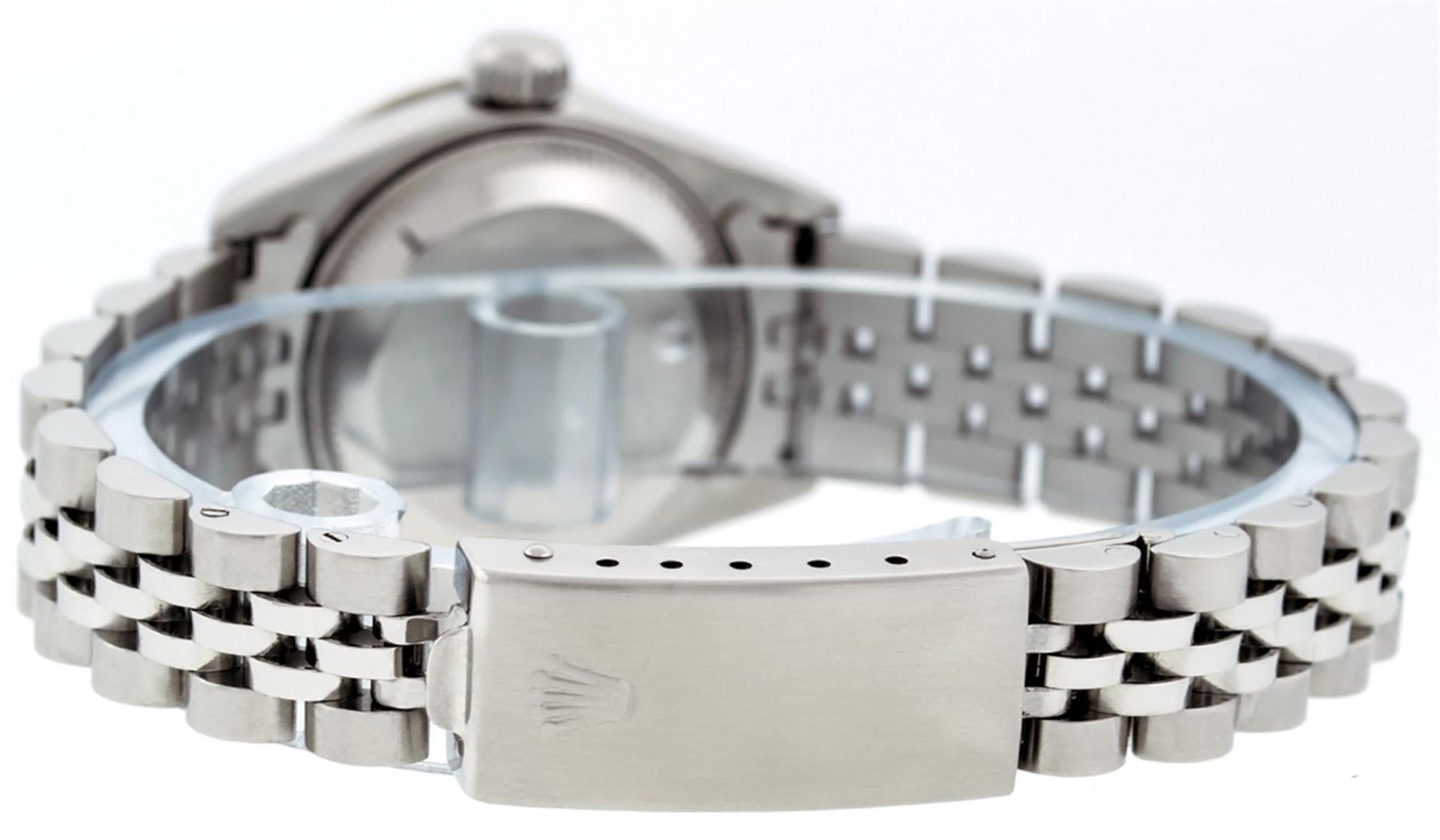 Rolex Ladies Stainless Steel Quickset Green MOP Diamond Lugs Datejust Wristwatch - Image 7 of 9