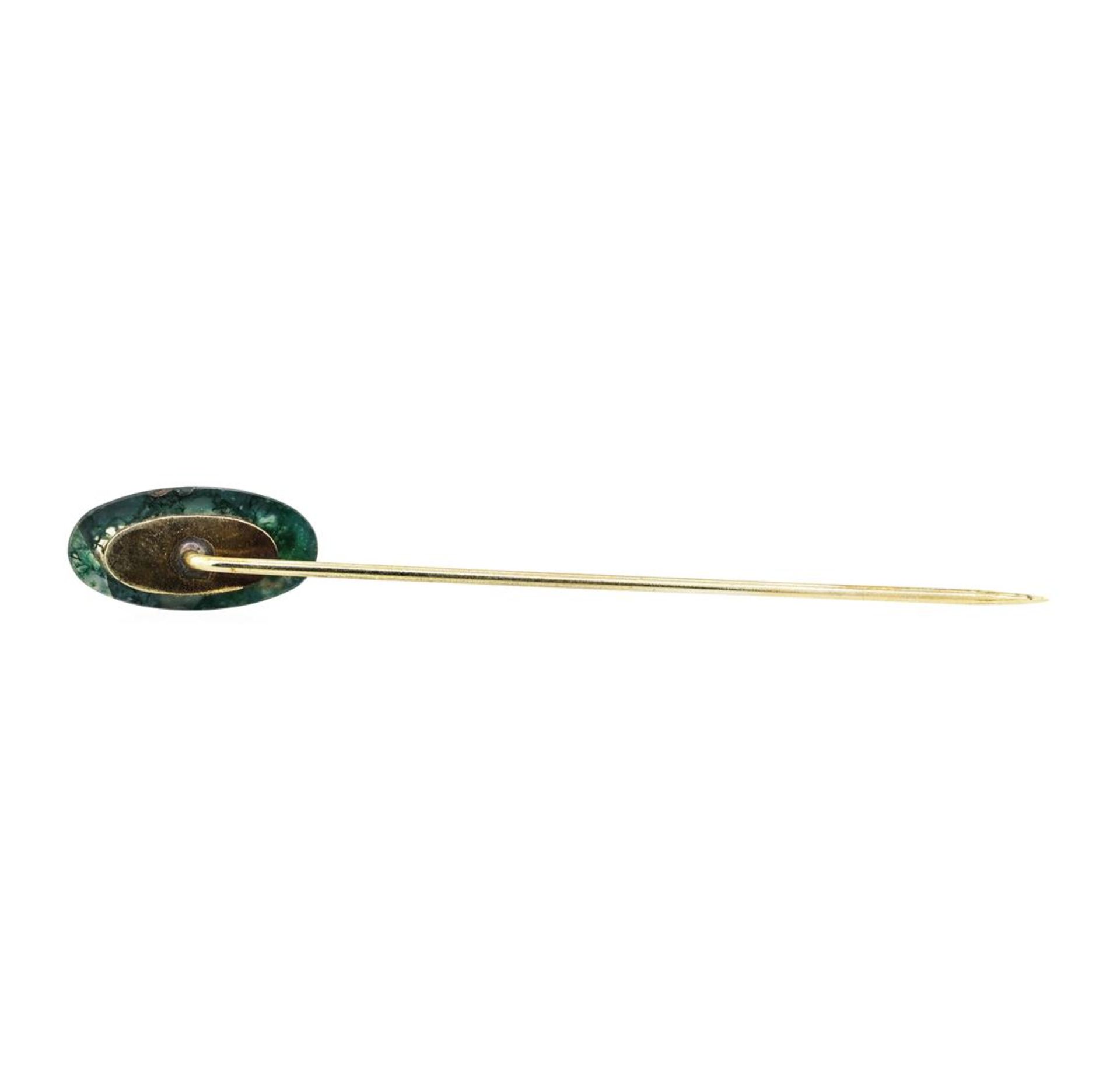 Glass Bead Stick Pin - Pewter - Image 2 of 2