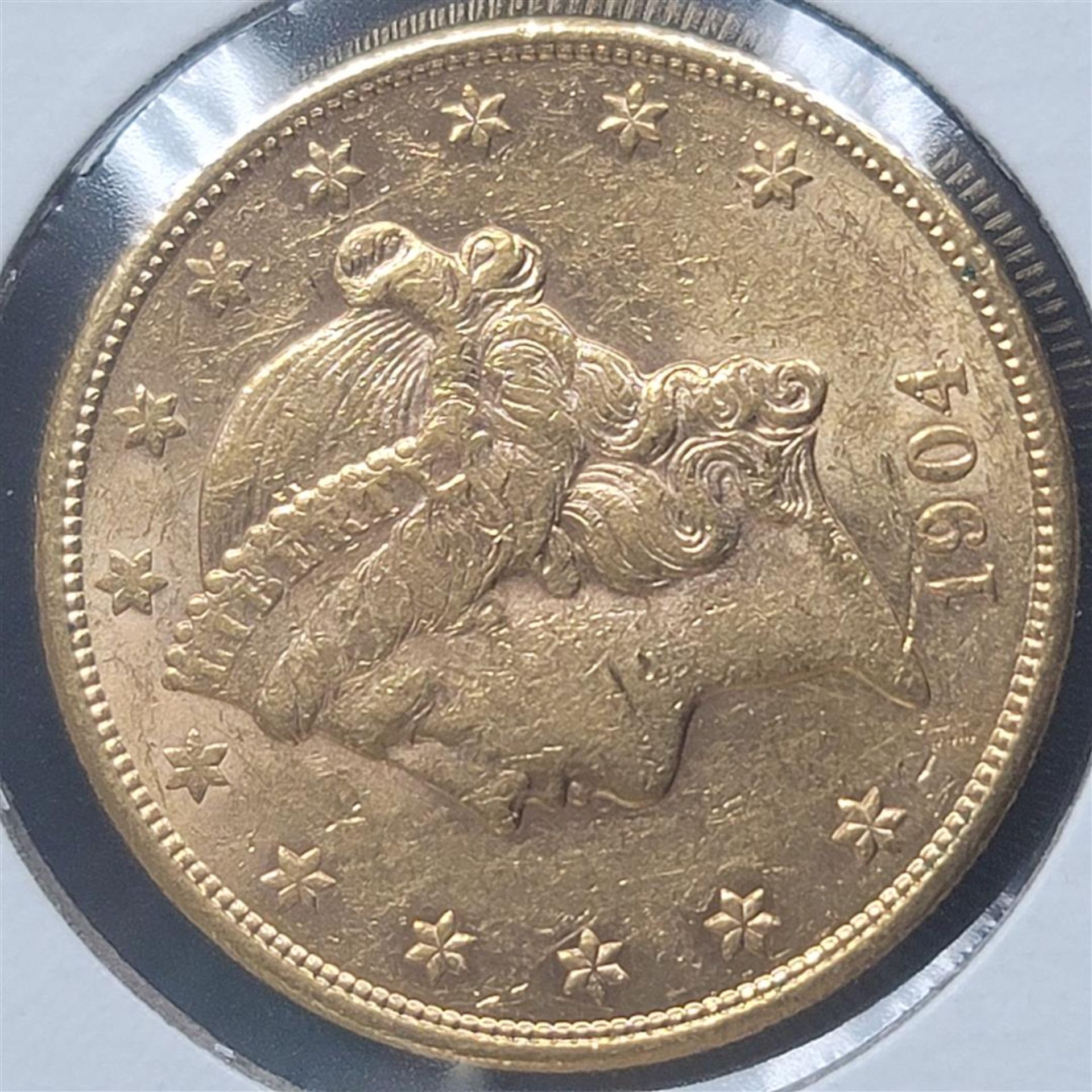 1904-S 20$ Liberty Head Double Eagle Gold Coin CU