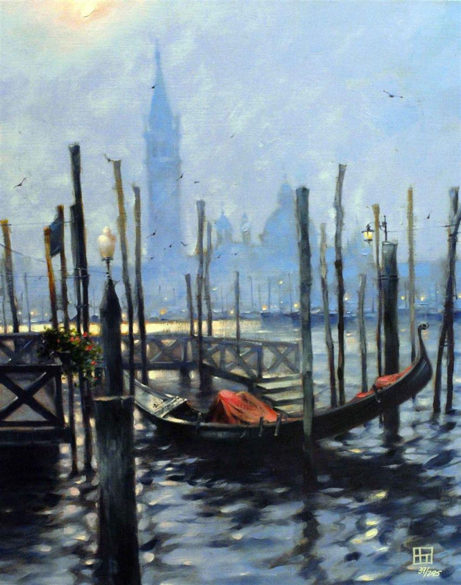 Vakhtang "GONDOLA AT EVENING TIME"