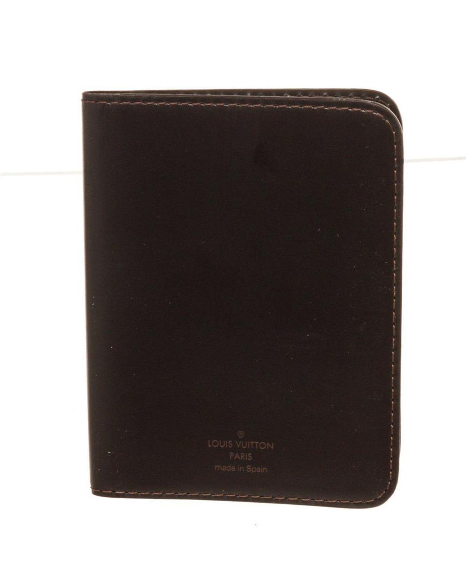 Louis Vuitton Black Leather Bifold ID Wallet