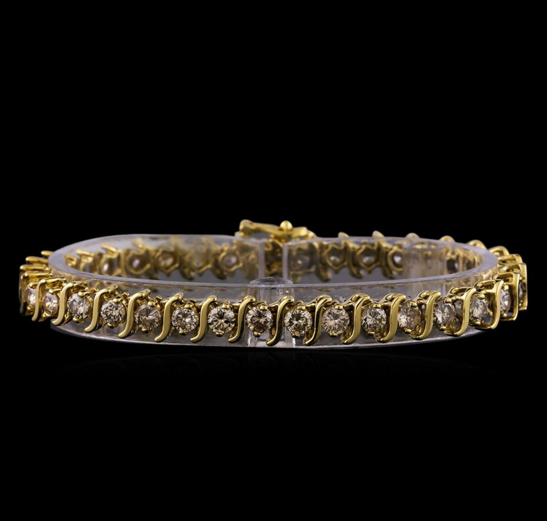 7.13 ctw Diamond Bracelet - 14KT Yellow Gold