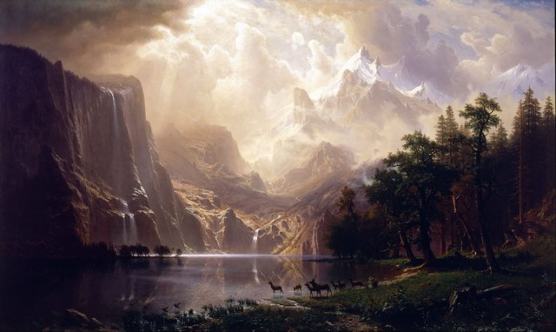 Bierstadt - Among the Sierra Nevada