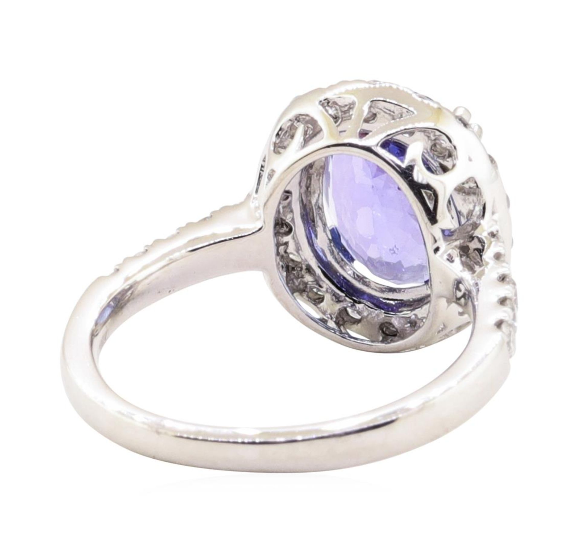 3.29 ctw Tanzanite and Diamond Ring - Platinum - Image 3 of 5