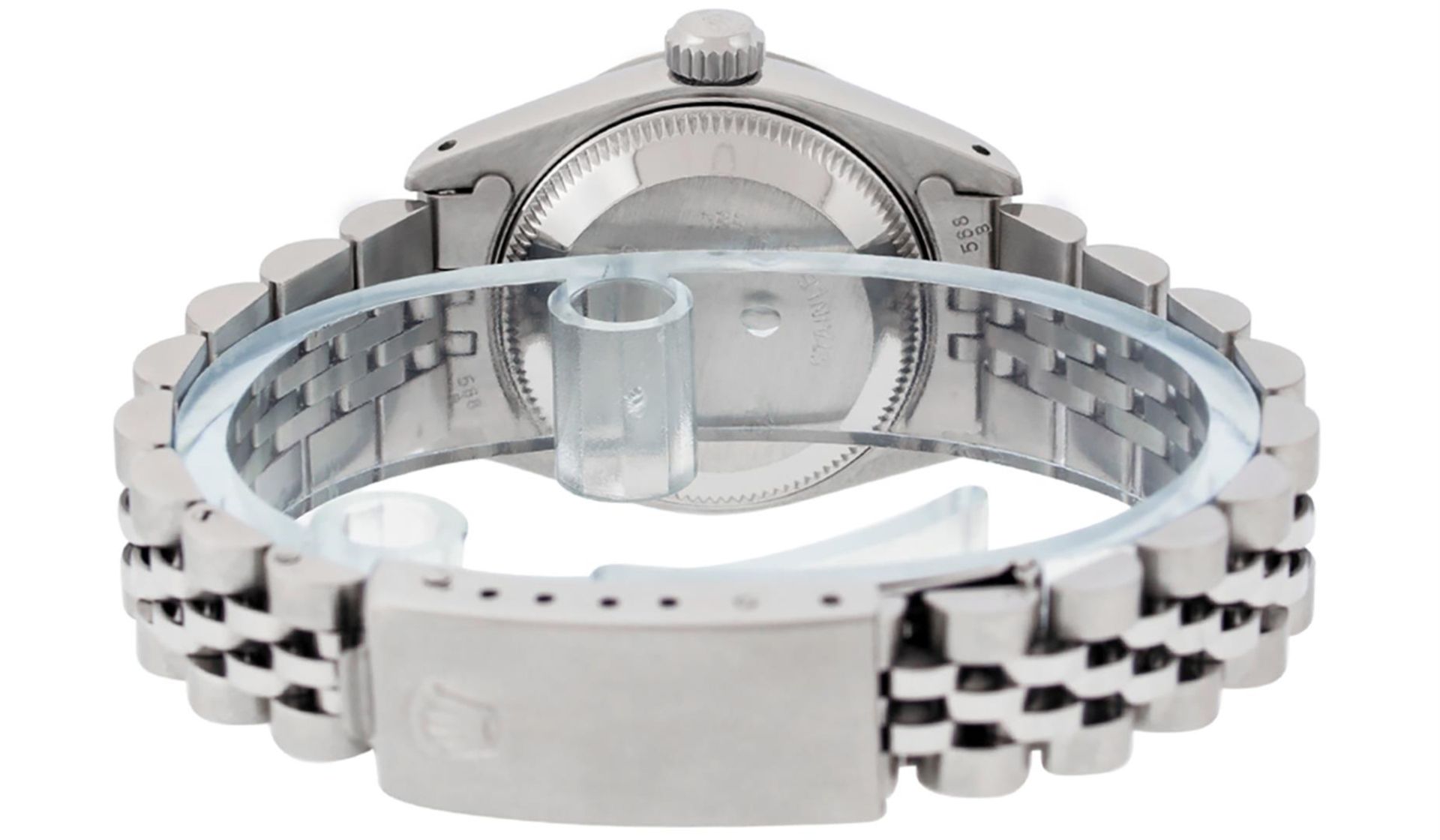 Rolex Ladies Stainless Steel Silver Index 26MM Oyster Perpetual Datejust Wristwa - Image 6 of 7