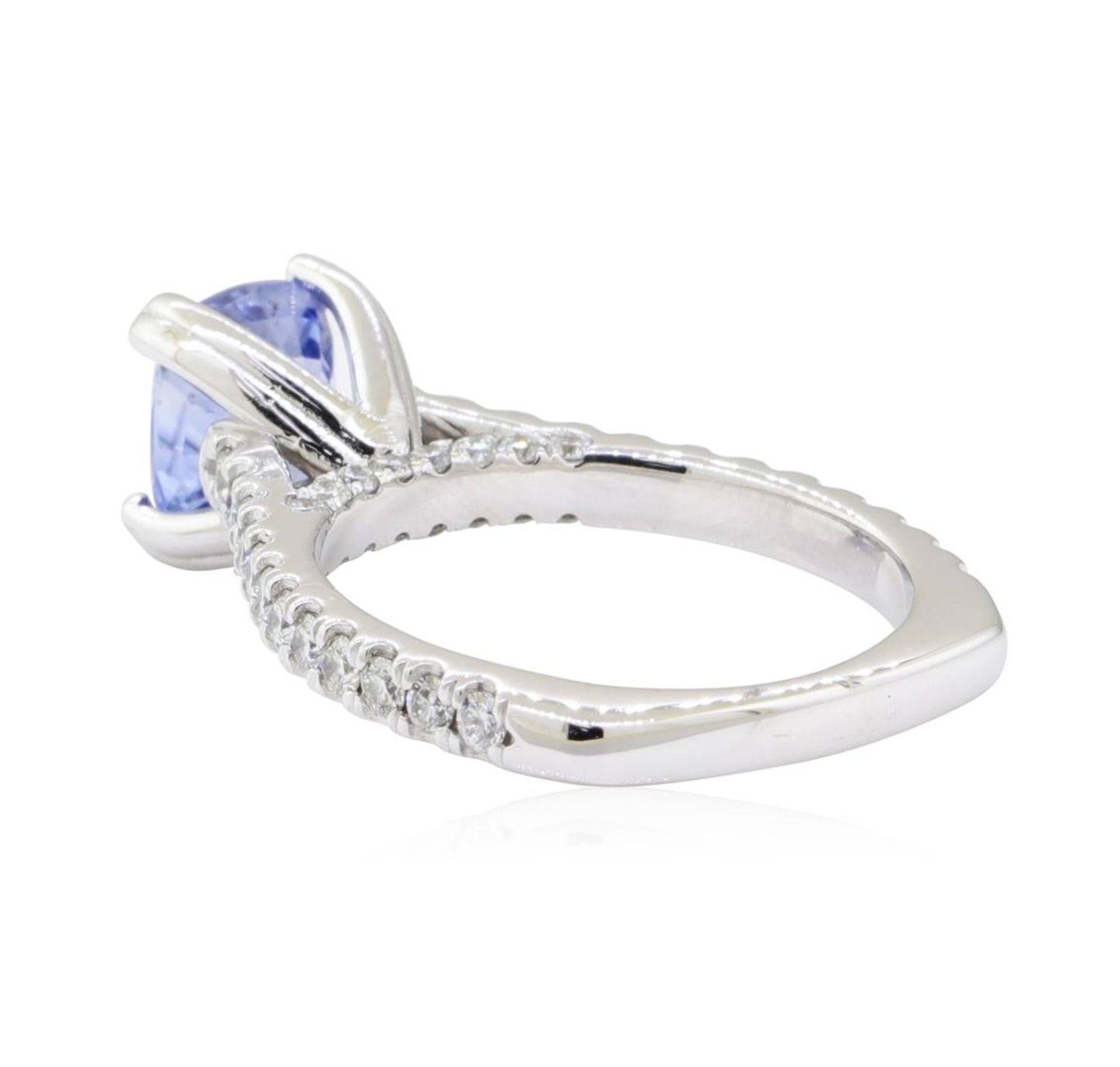 3.06 ctw Sapphire and Diamond Ring - 14KT White Gold - Image 3 of 5