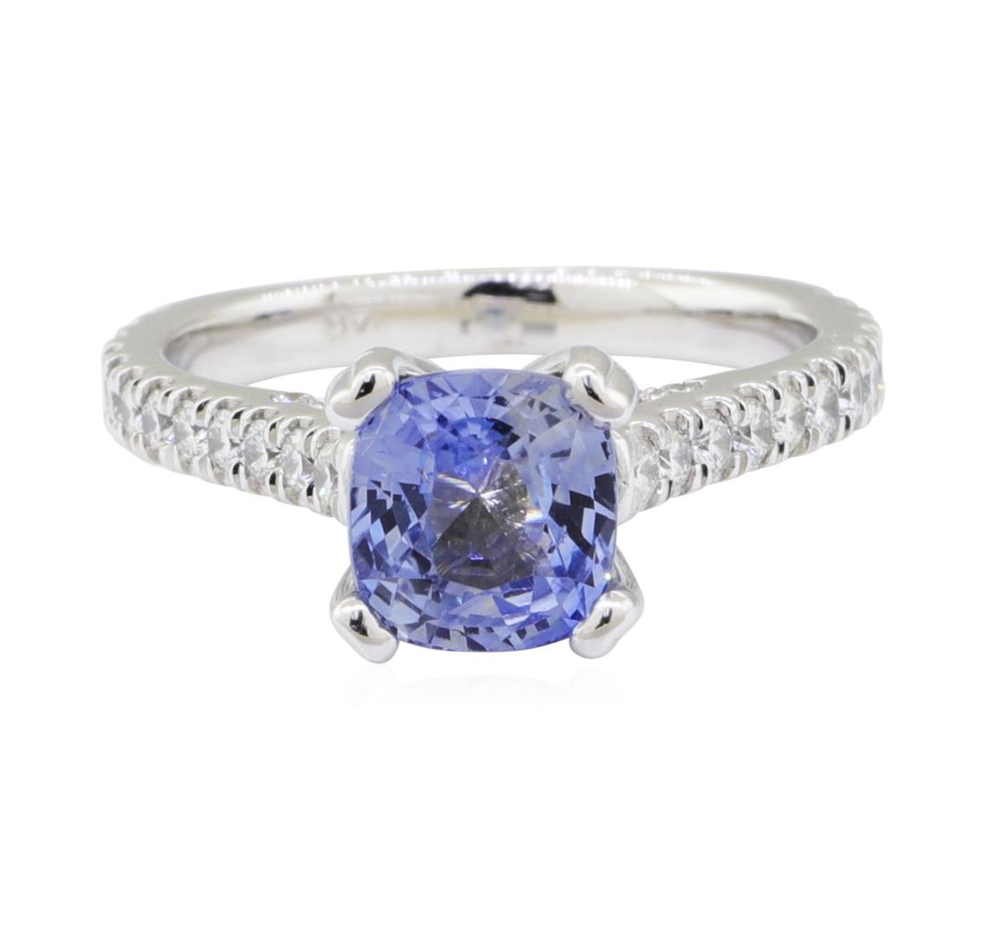 3.06 ctw Sapphire and Diamond Ring - 14KT White Gold - Image 2 of 5