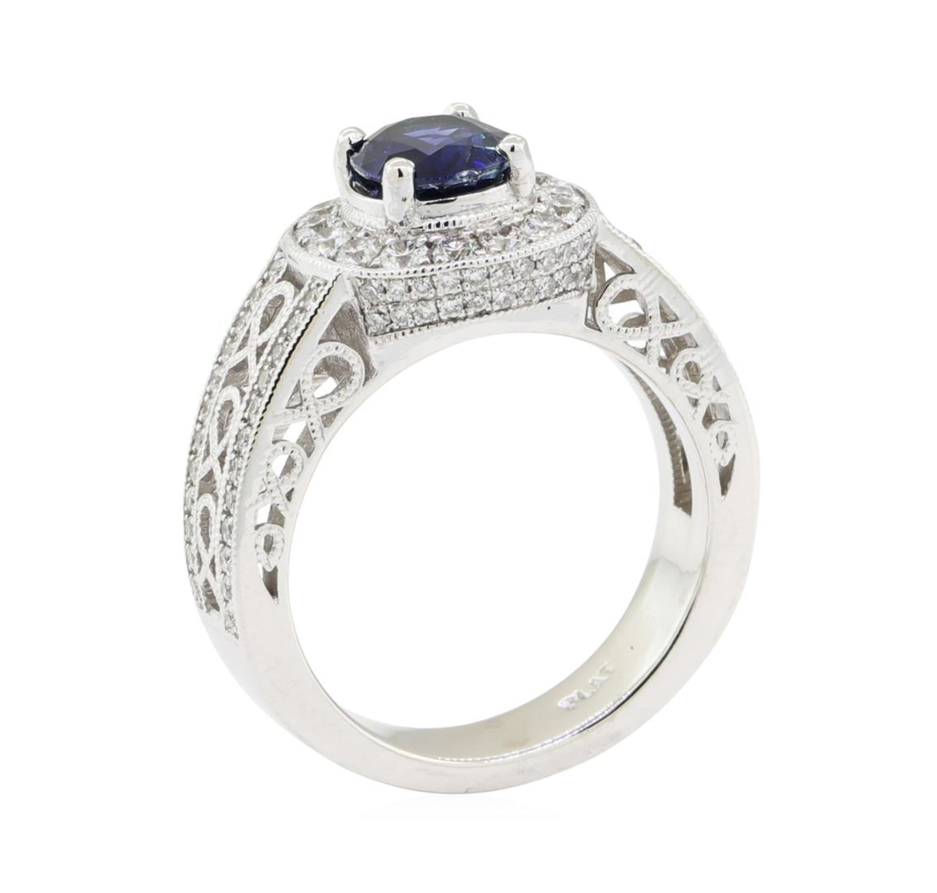 1.89 ctw Sapphire and Diamond Ring - Platinum - Image 4 of 5