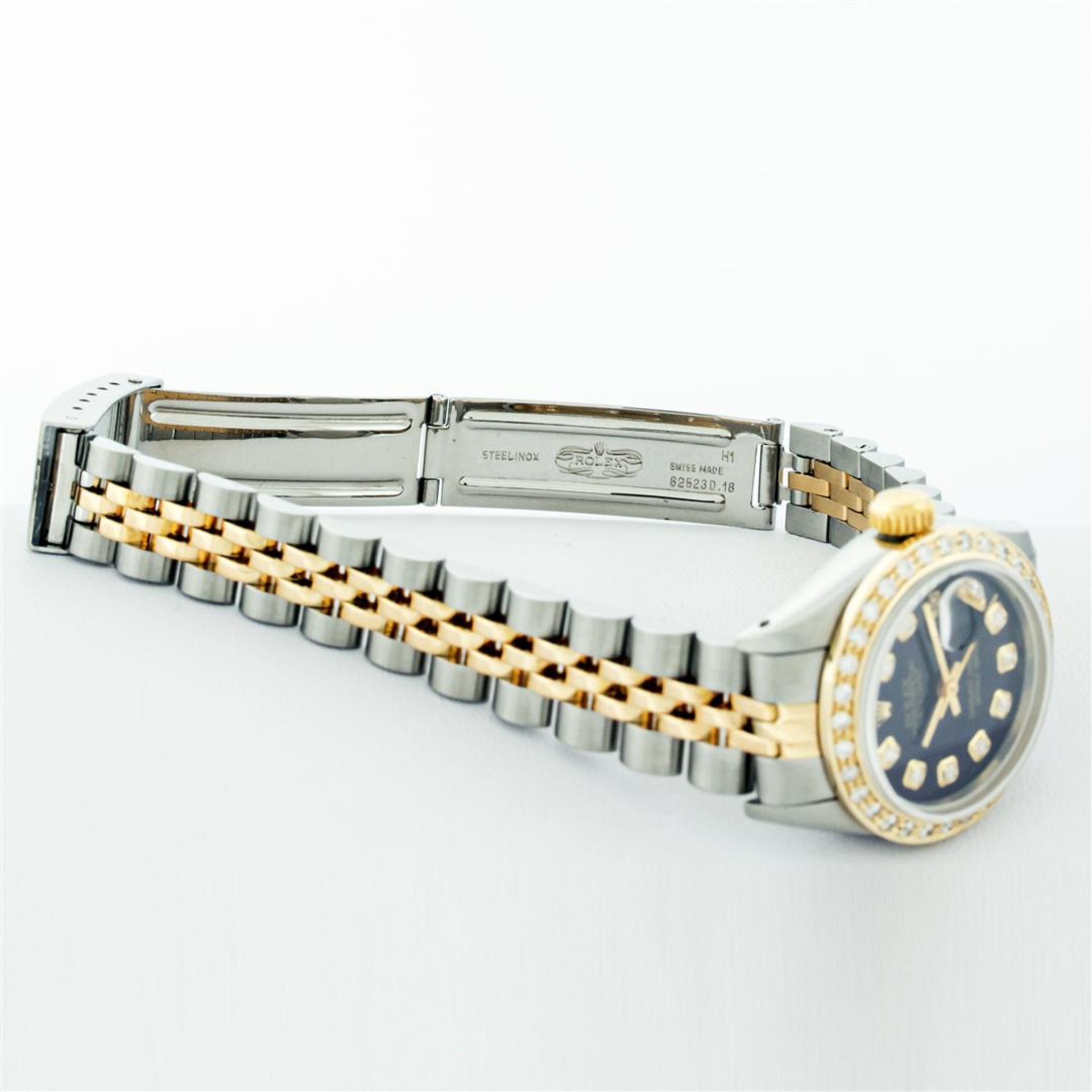 Ladies 26MM Datejust Black Diamond Oyster Perpetual 2T and SS - Image 7 of 9