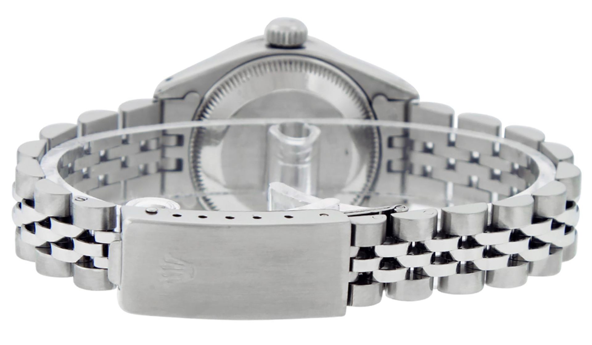 Rolex Ladies Stainless Steel Red Diamond Lugs & Sapphire Datejust Wristwatch - Image 8 of 9