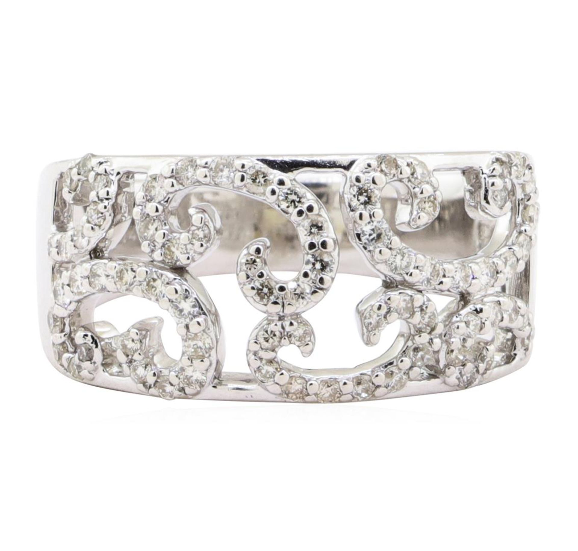 0.58 ctw Diamond Half-Dome Band - 14KT White Gold - Image 2 of 4