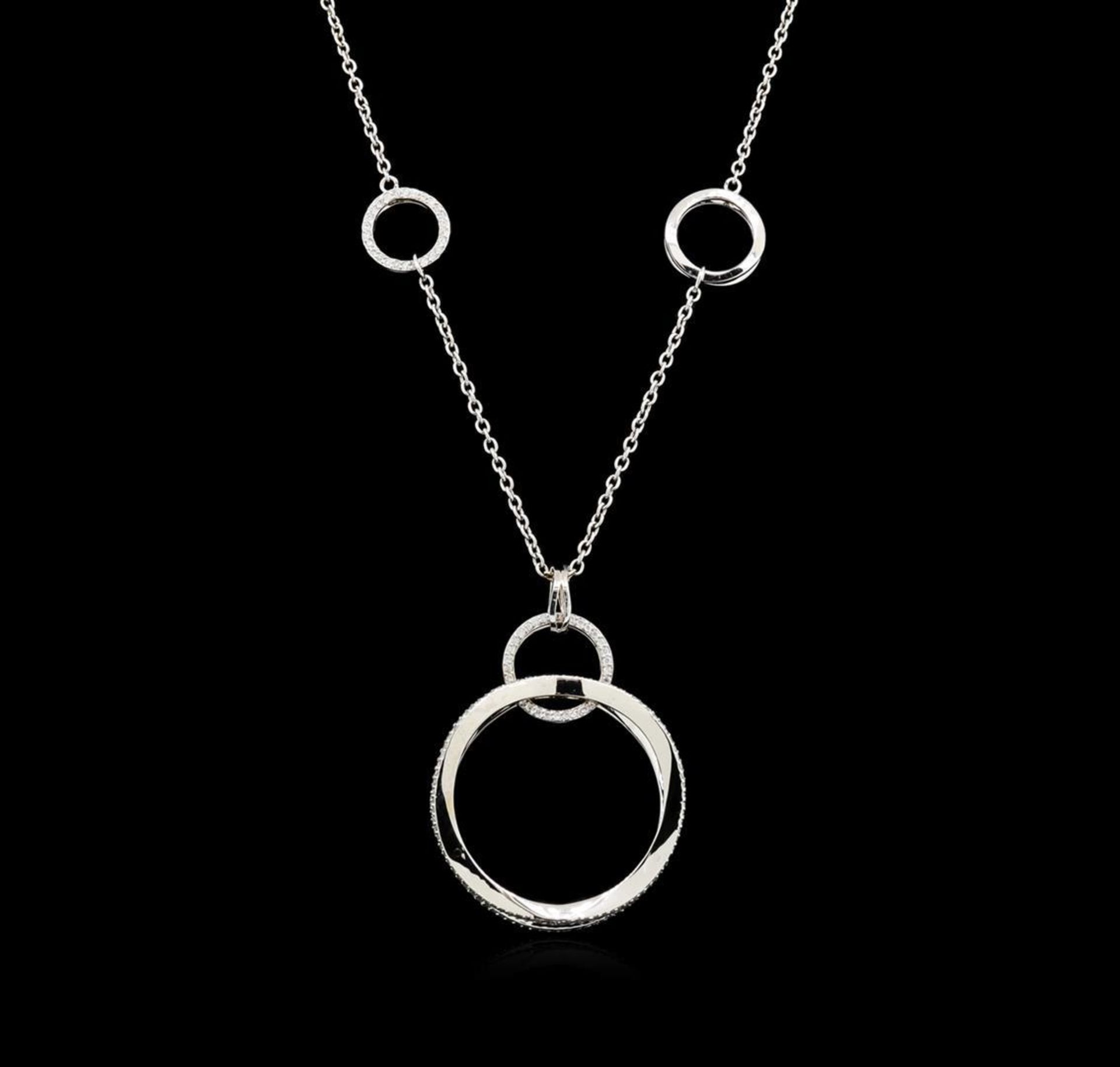1.01 ctw Diamond Necklace - 14KT White Gold - Image 2 of 3
