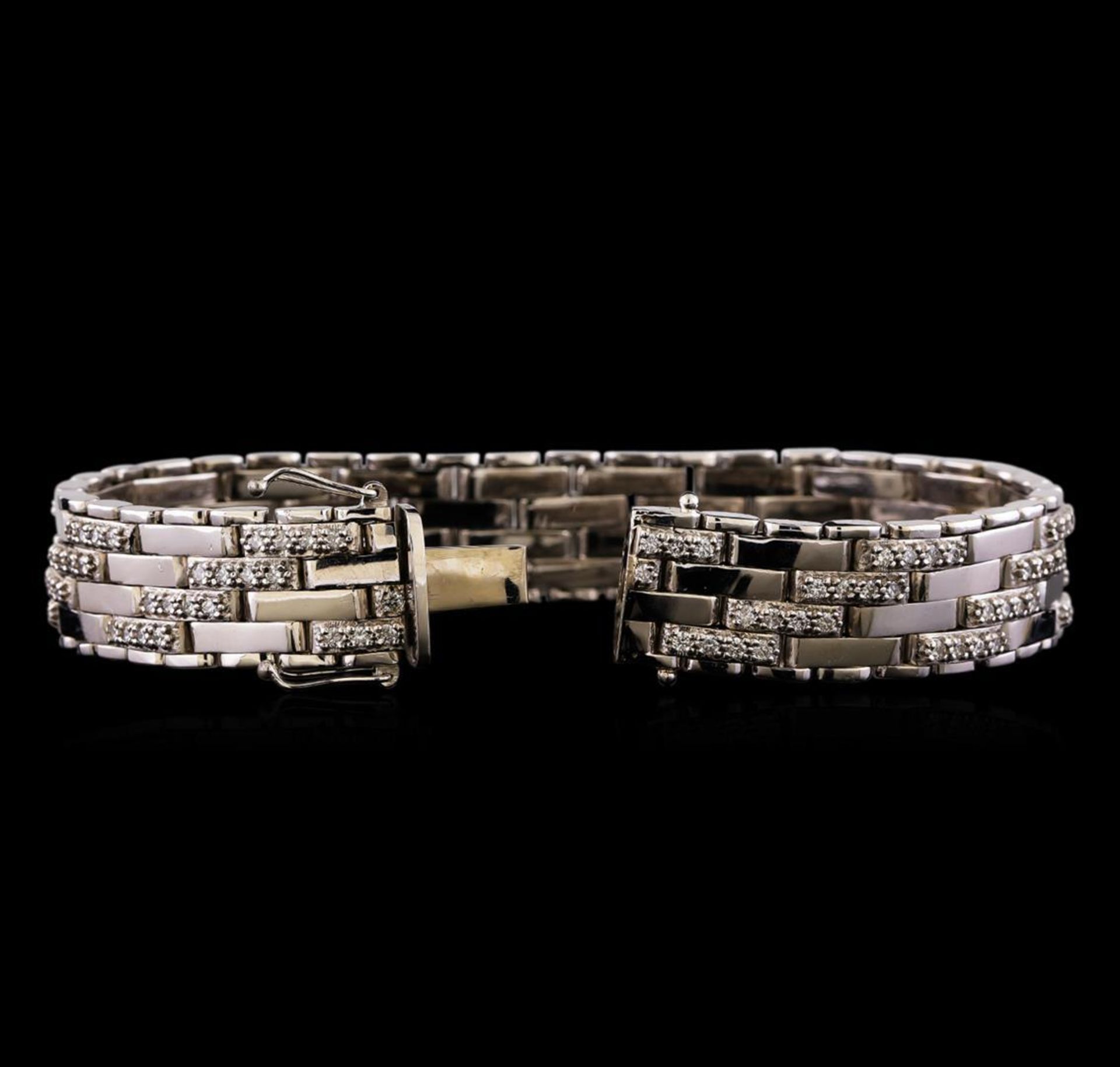 3.52 ctw Diamond Bracelet - 14KT White Gold - Image 3 of 4