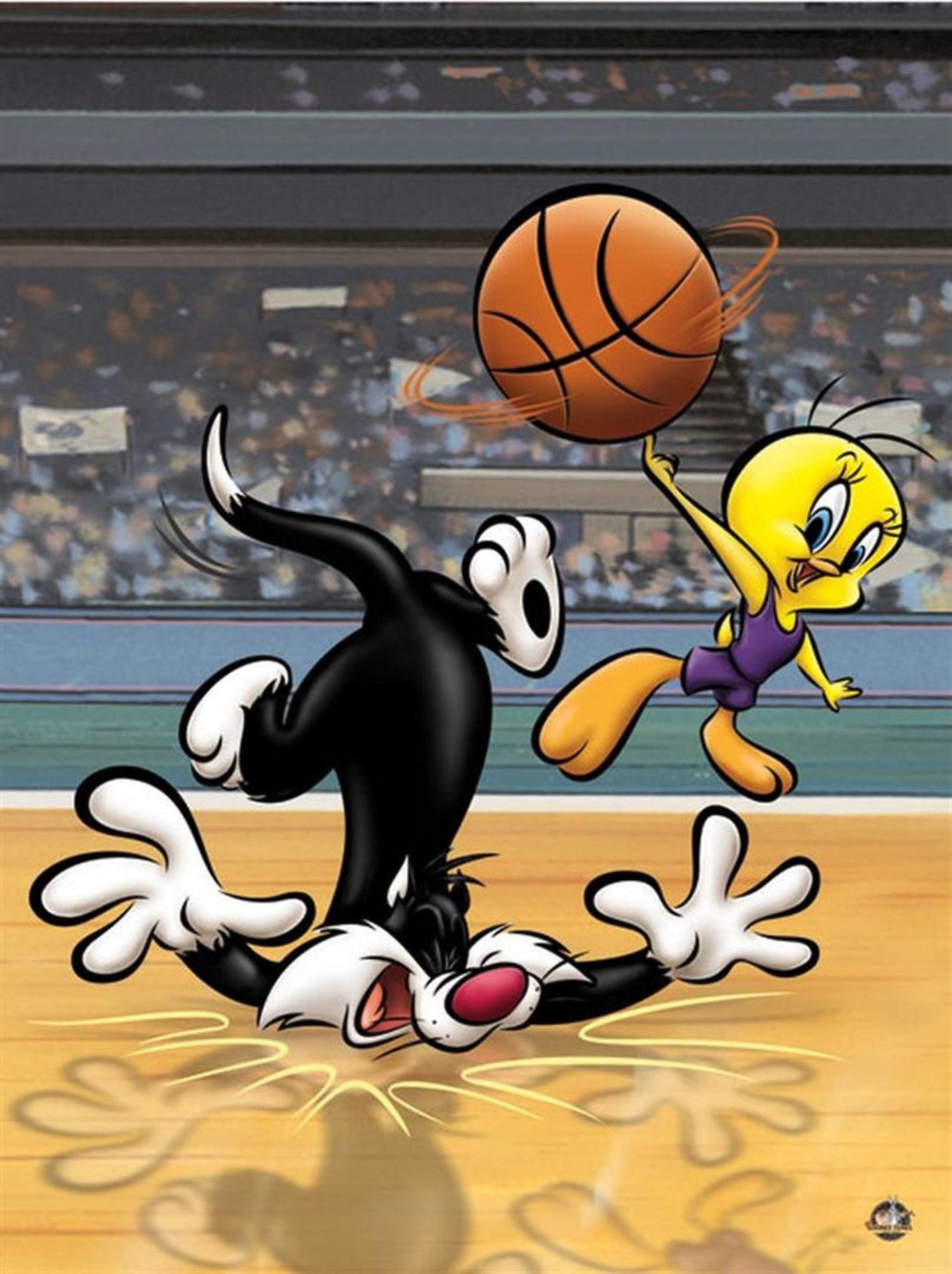Warner Brothers Hologram Sylvester and Tweety Basketball - Image 2 of 2