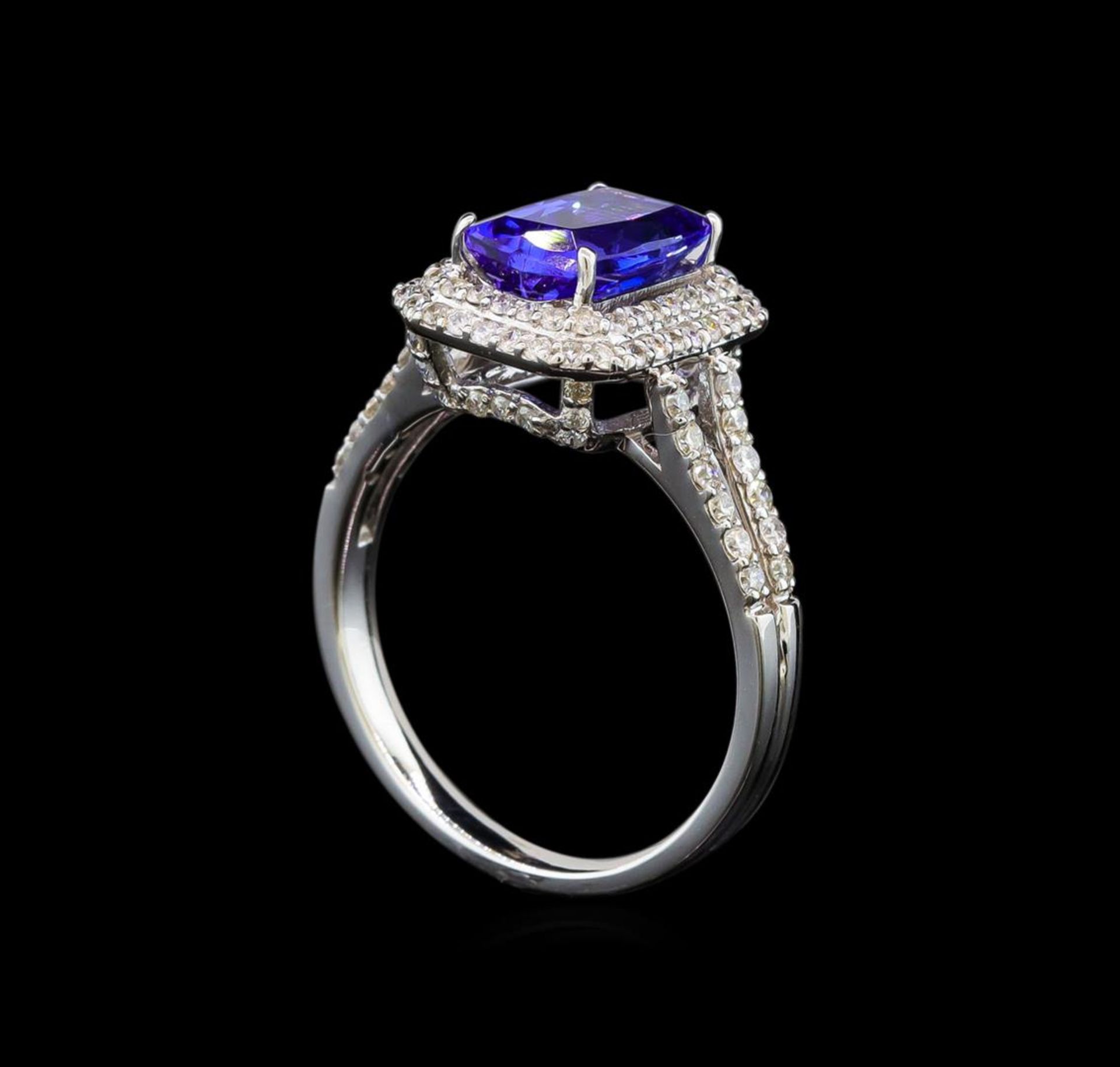 14KT White Gold 1.76 ctw Tanzanite and Diamond Ring - Image 4 of 5