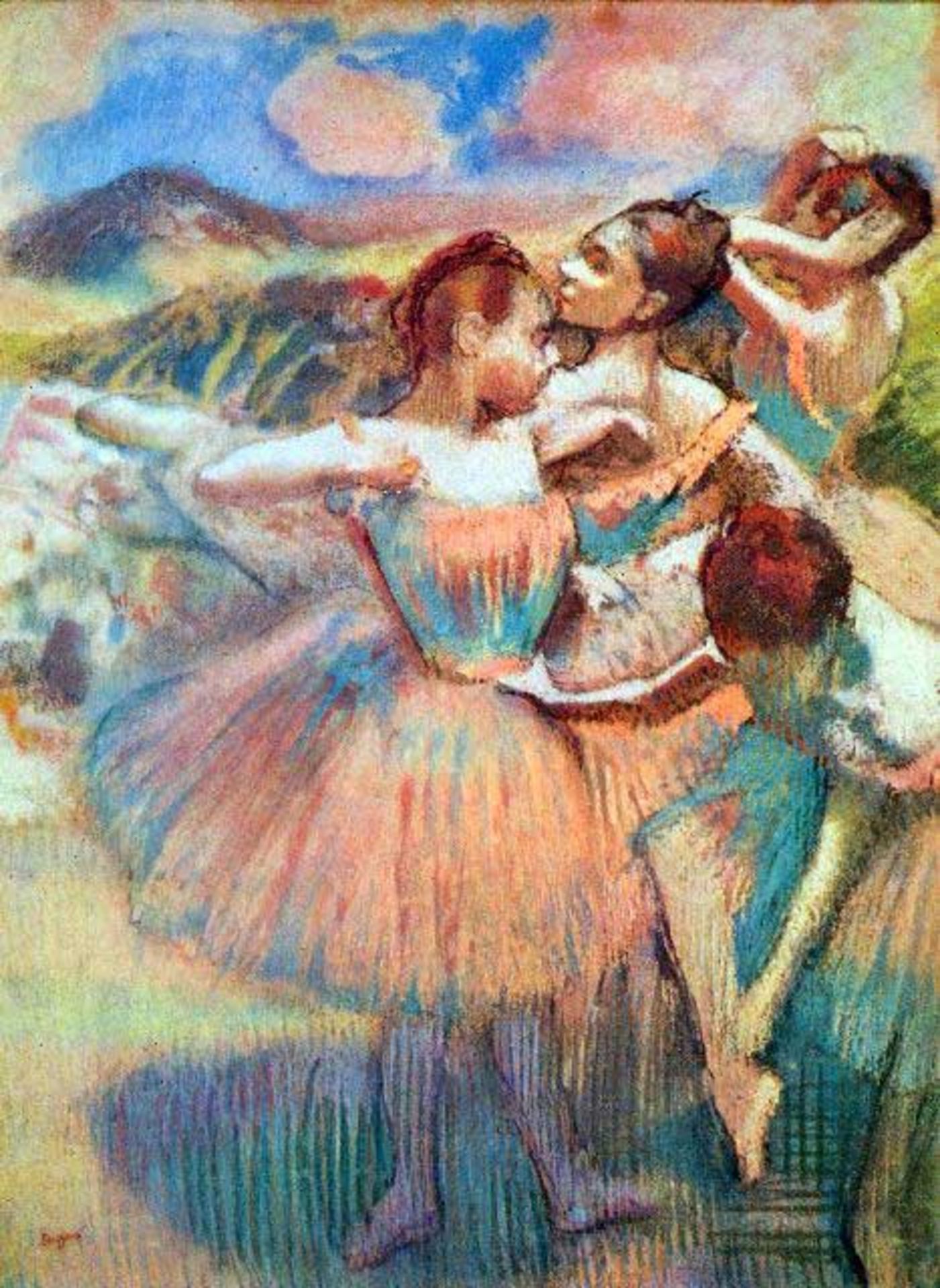 Edgar Degas - Dancers In The Landscape