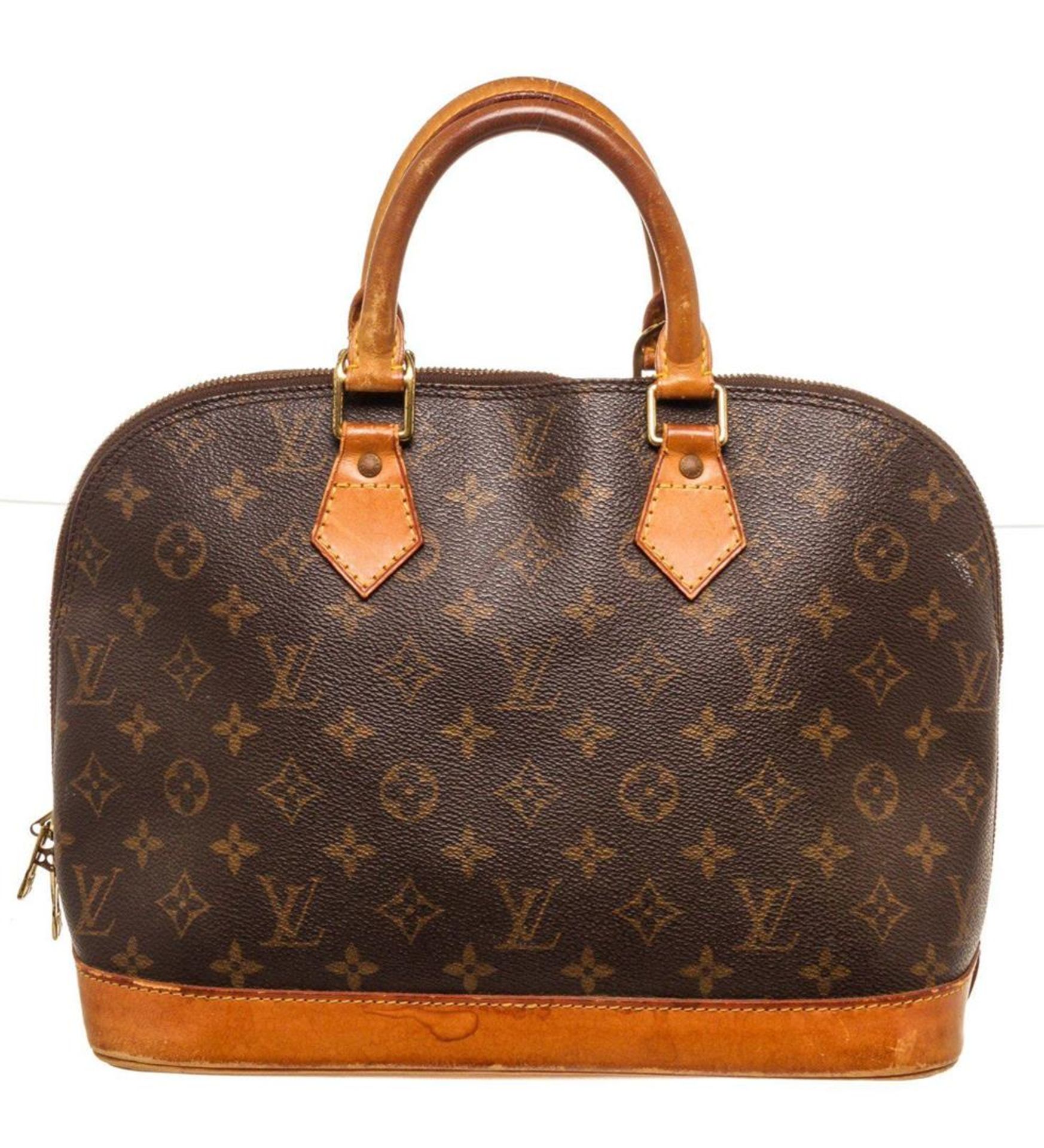 Louis Vuitton Brown Alma MM Satchel Bag