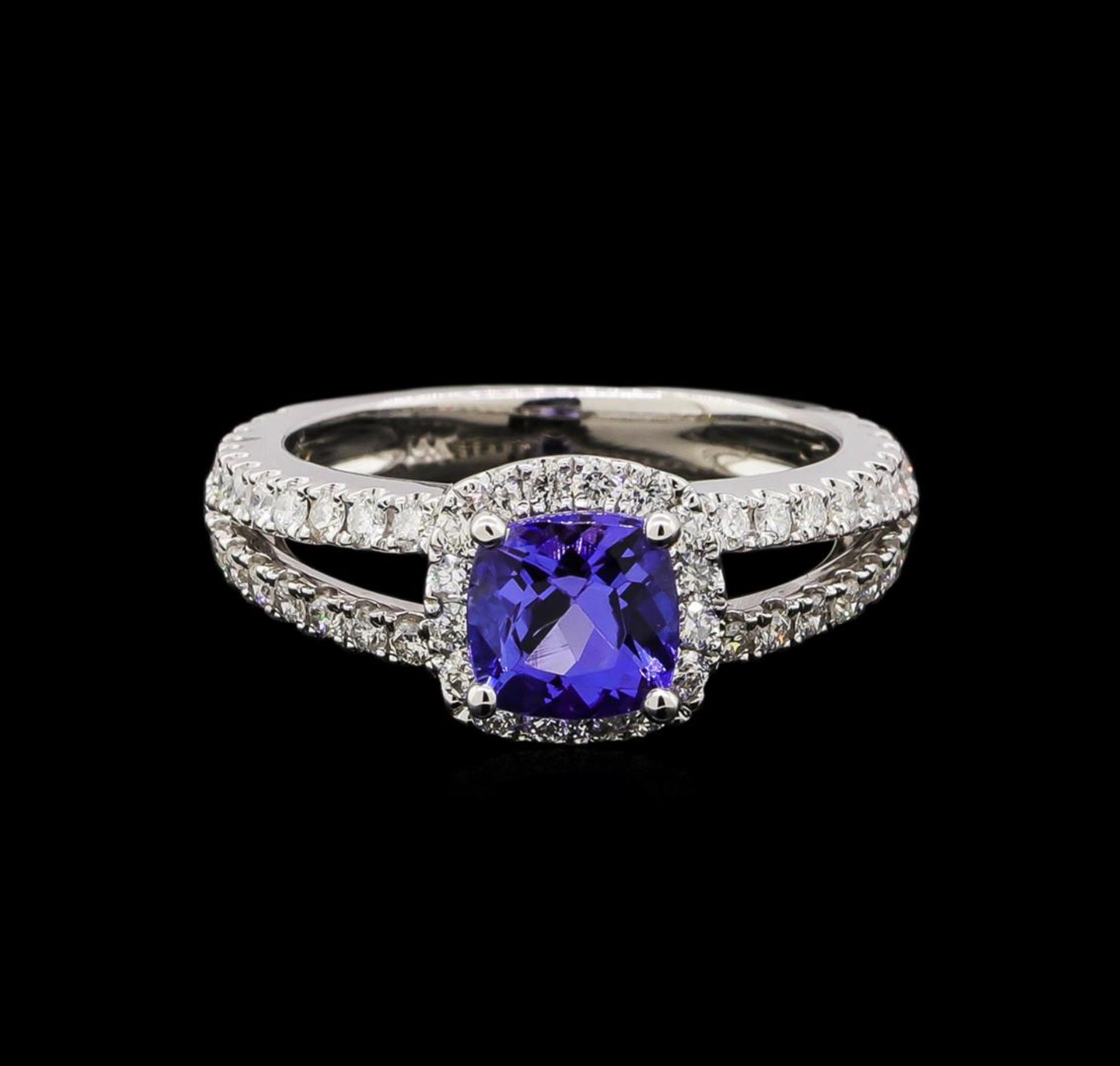 14KT White Gold 1.34 ctw Tanzanite and Diamond Ring - Image 2 of 5