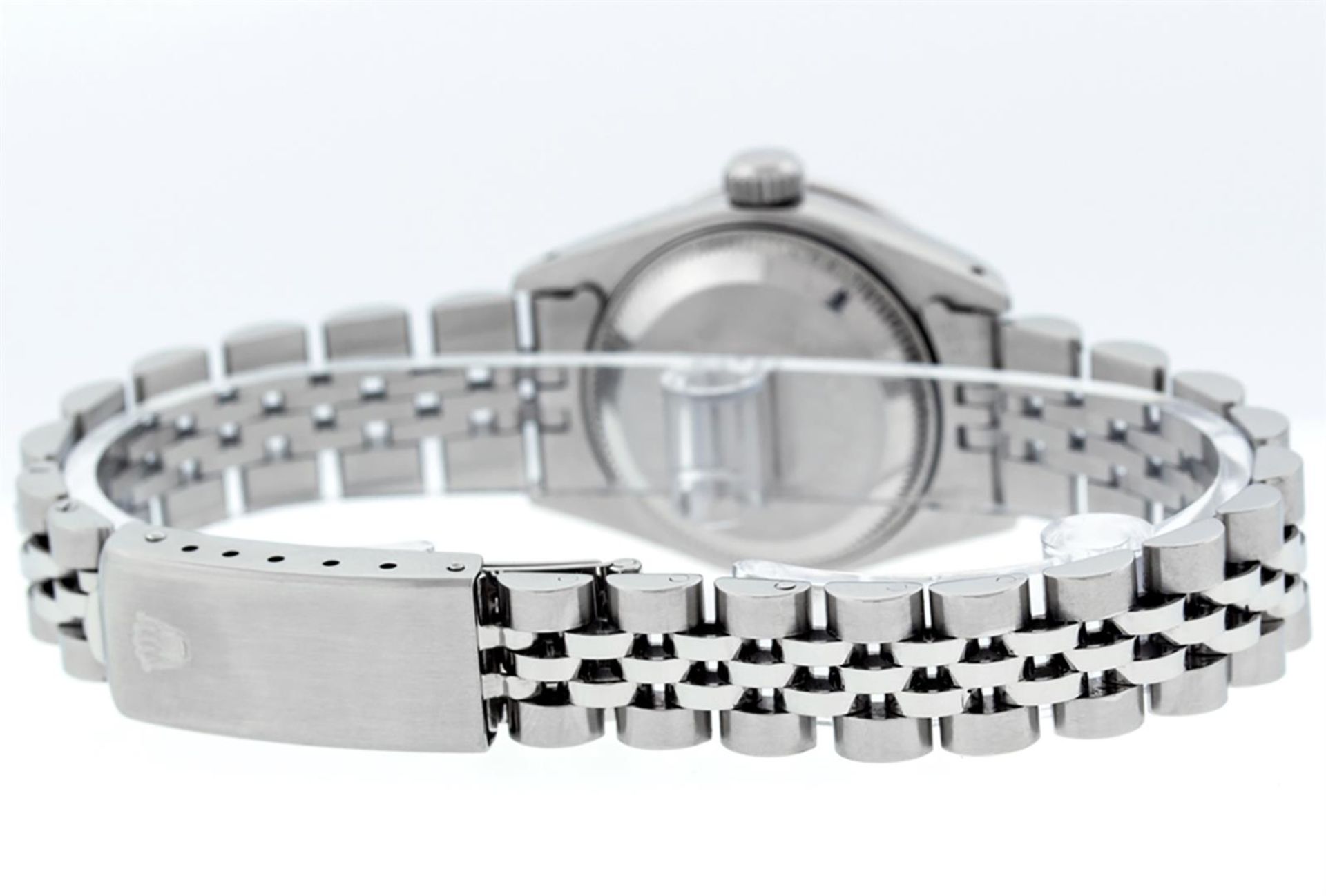 Rolex Ladies Stainless Steel 26MM Green String Diamond Lugs Datejust Wristwatch - Image 5 of 9