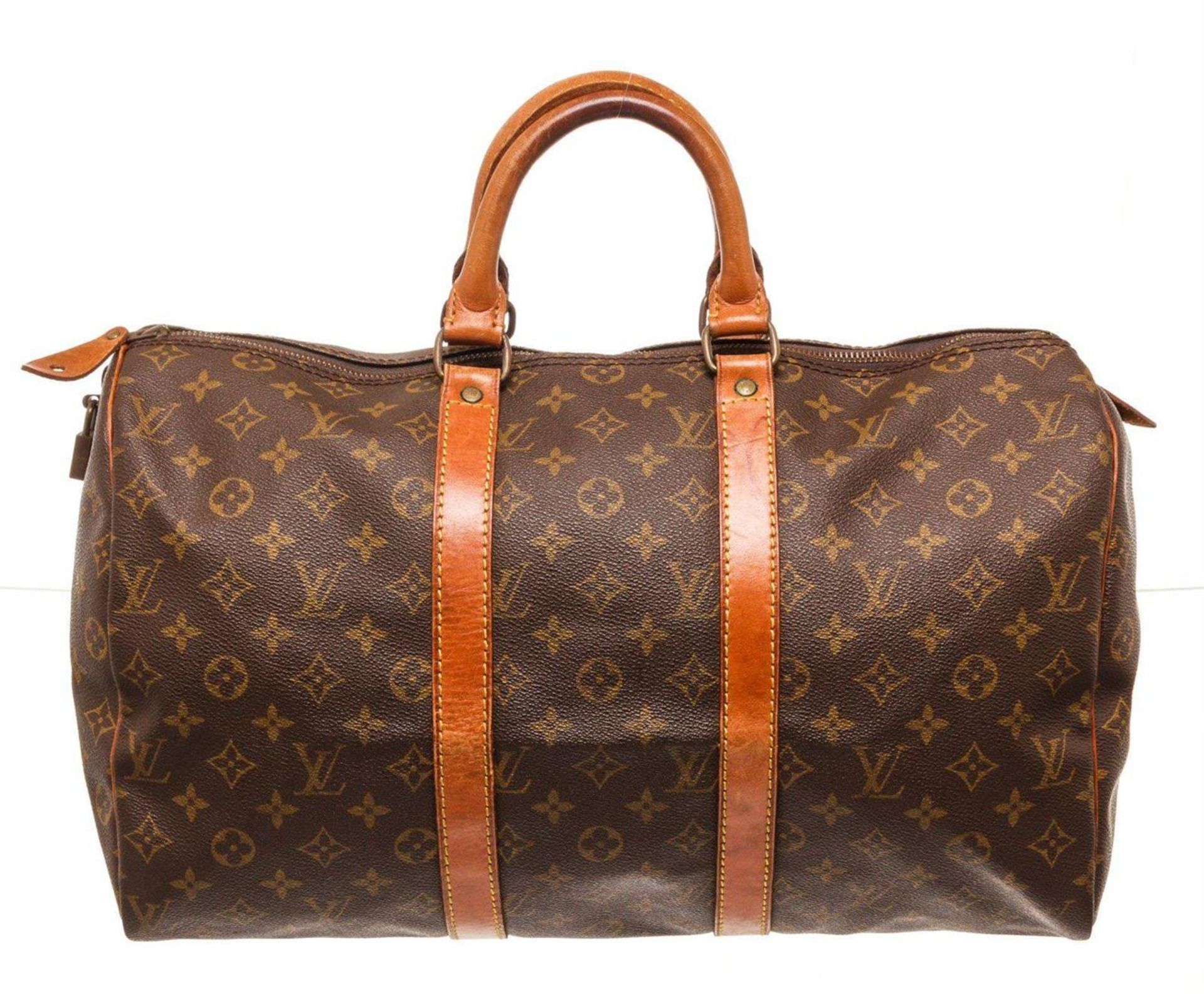 Louis Vuitton Brown Monogram Keepall 45cm Travel Bag