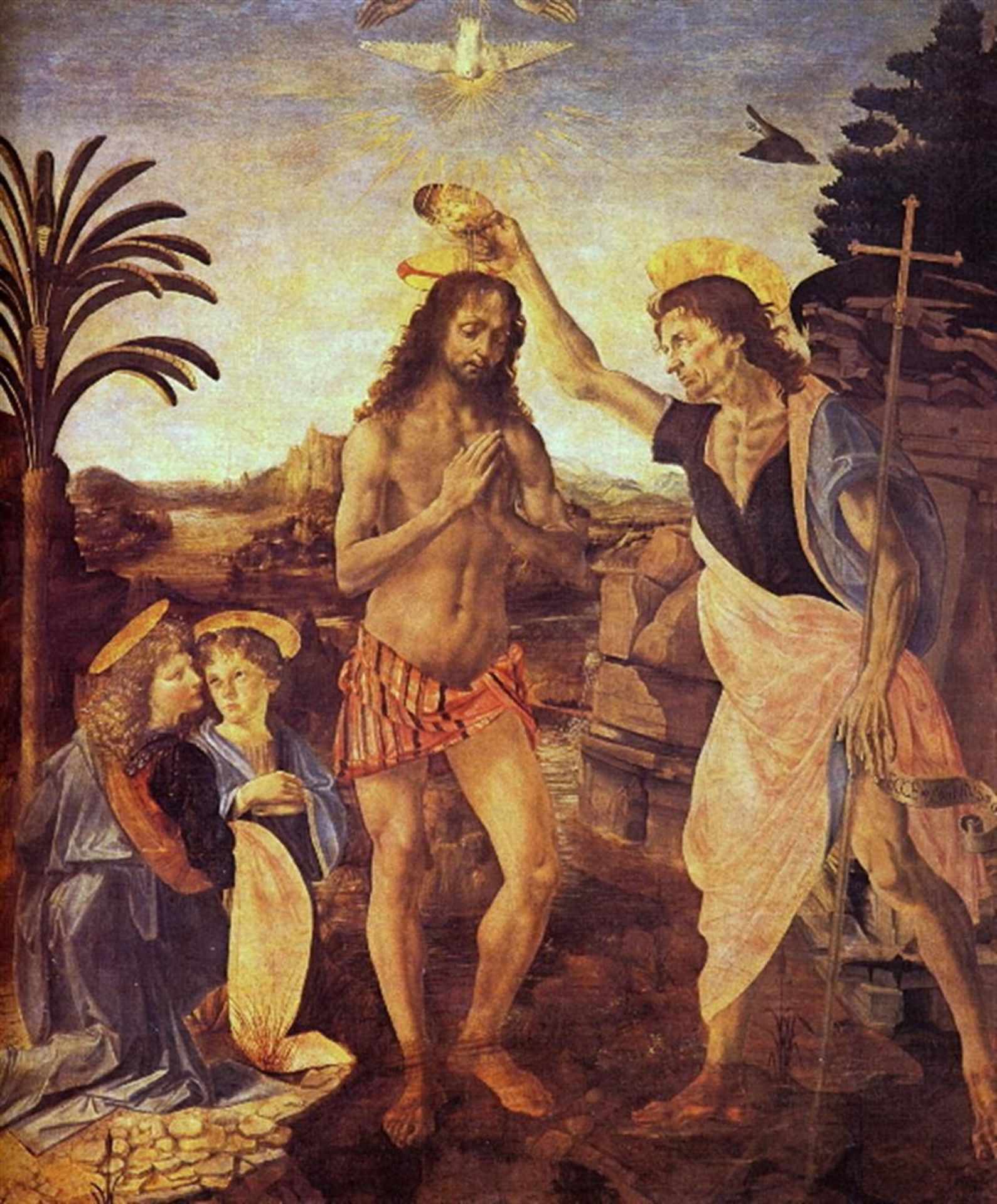 Leonardo da Vinci - Christs Baptism