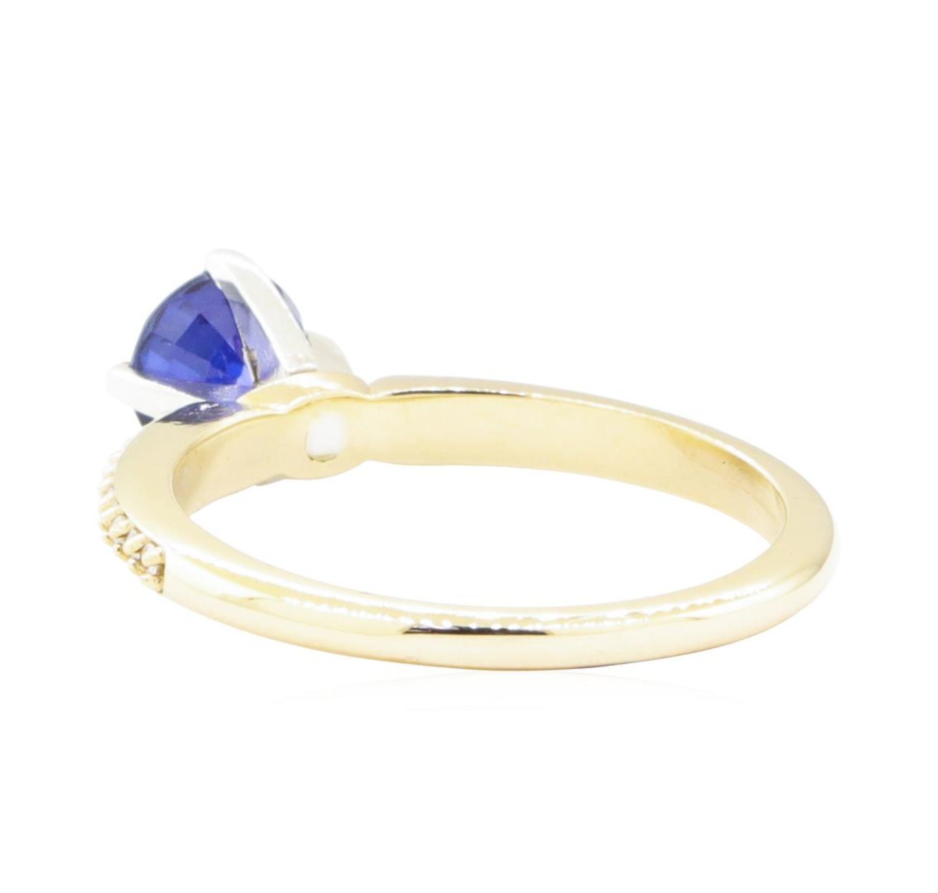 1.52 ctw Sapphire and Diamond Ring - 14KT Yellow Gold - Image 3 of 4