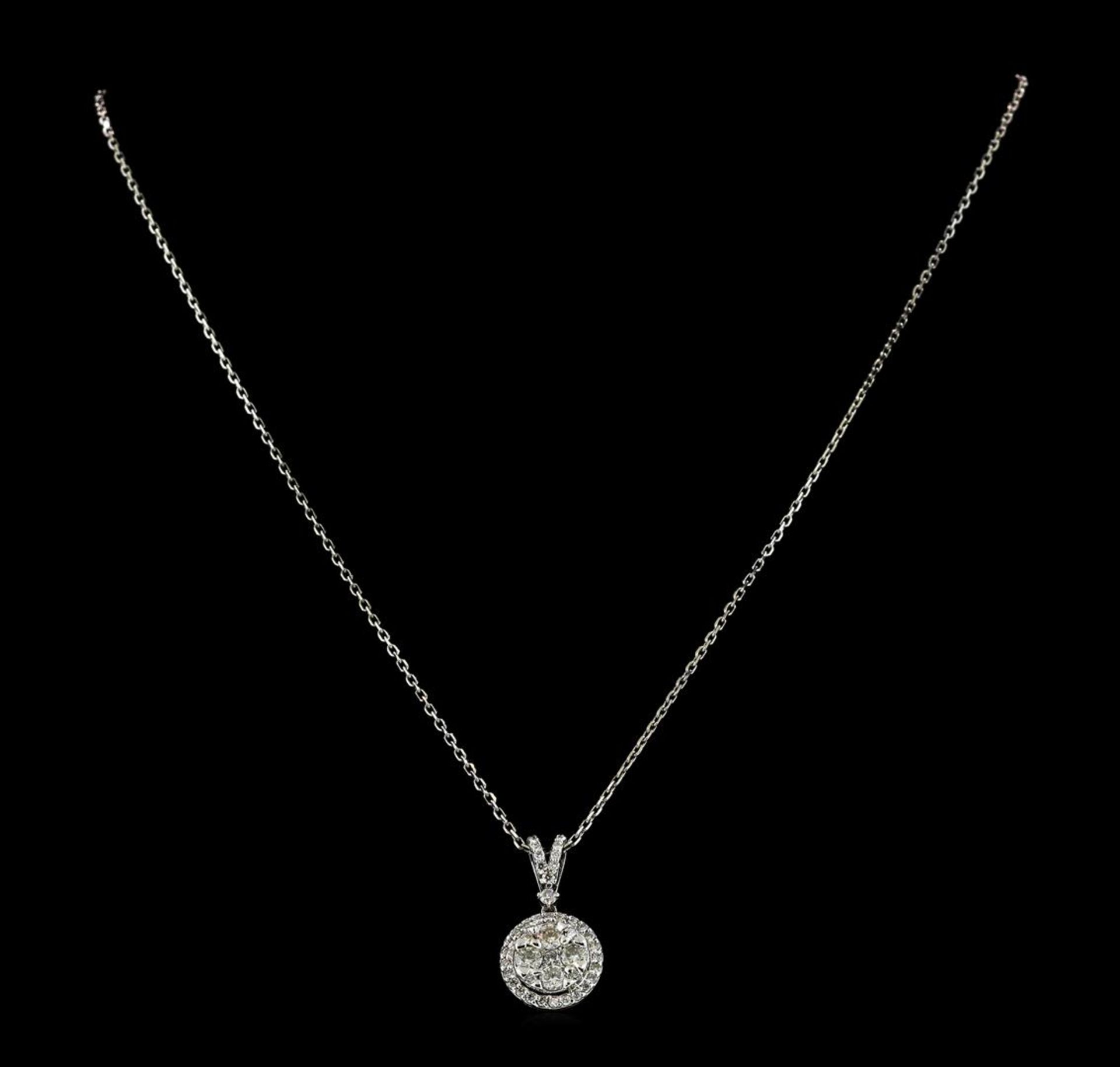 0.79 ctw Diamond Necklace - 14KT White Gold - Image 2 of 2