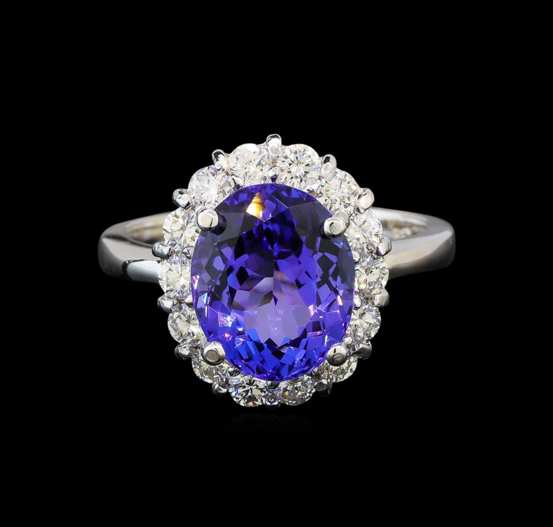 14KT White Gold 3.21 ctw Tanzanite and Diamond Ring - Image 2 of 5