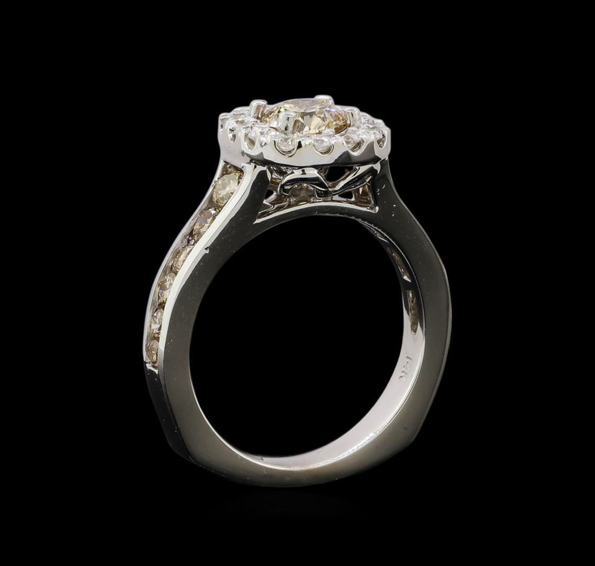 14KT White Gold 1.81 ctw Fancy Brown Diamond Ring - Image 4 of 5