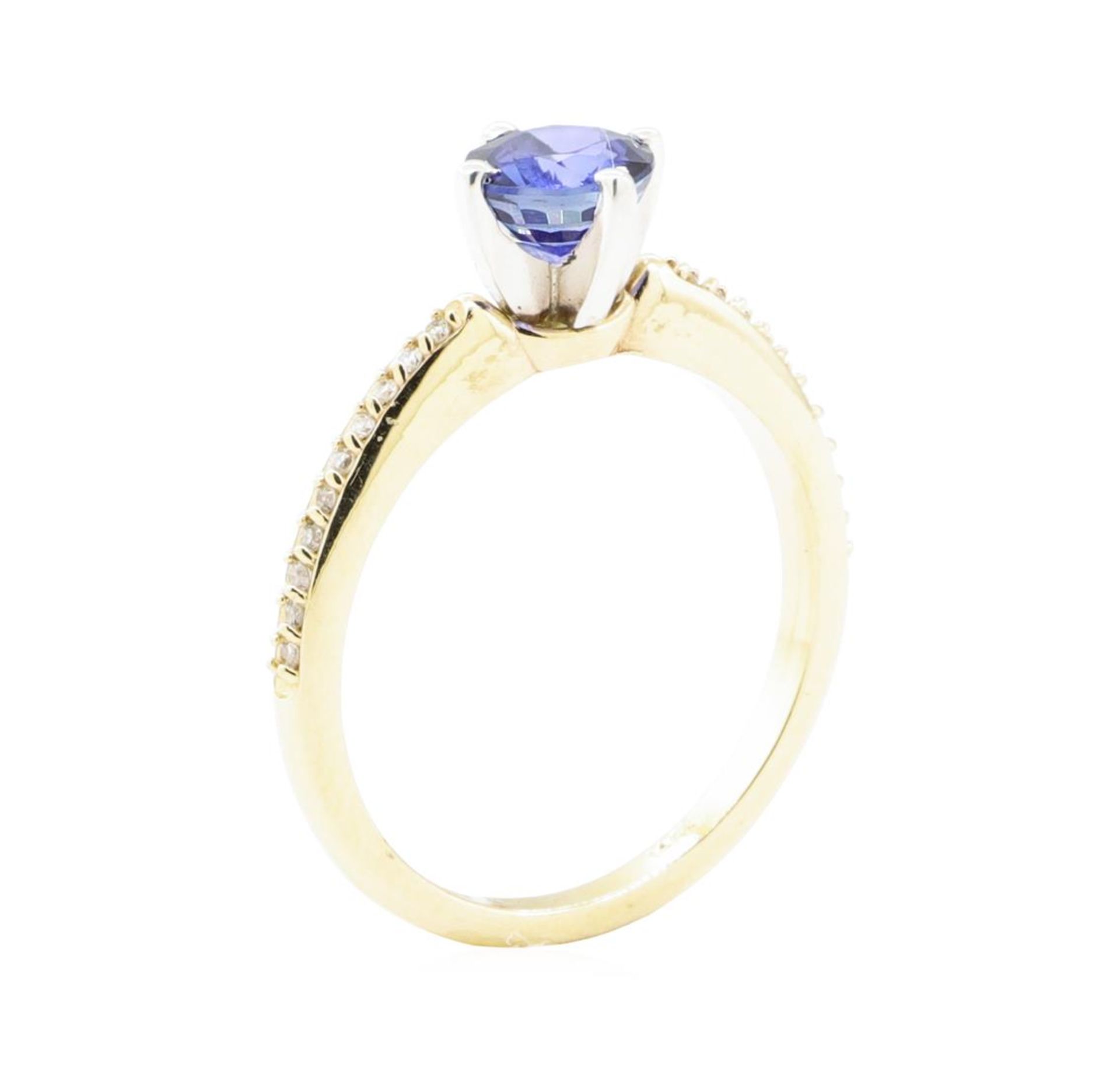 1.52 ctw Sapphire and Diamond Ring - 14KT Yellow Gold - Image 4 of 4