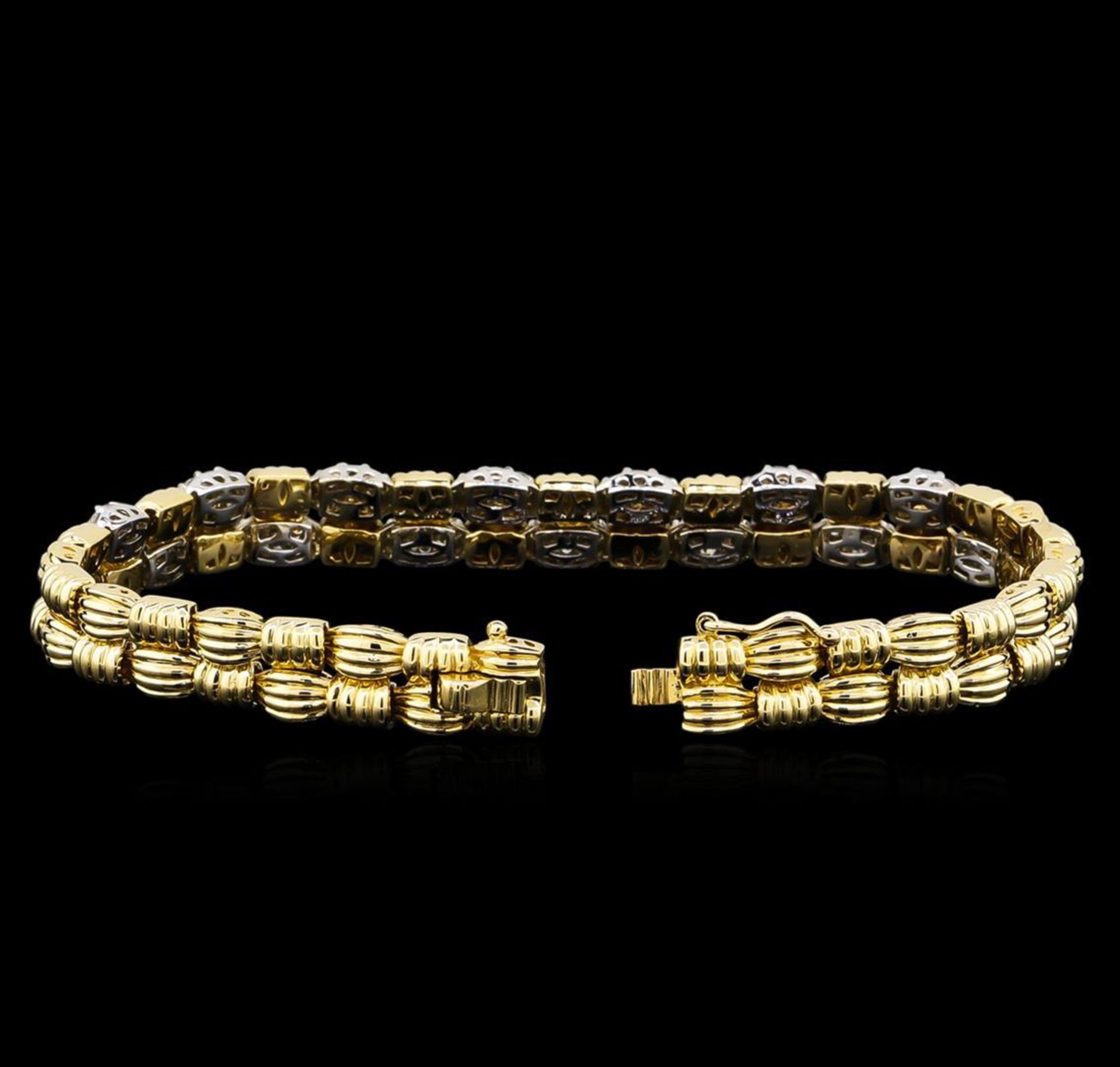 1.94 ctw Diamond Bracelet - 14KT Two-Tone Gold - Image 3 of 4