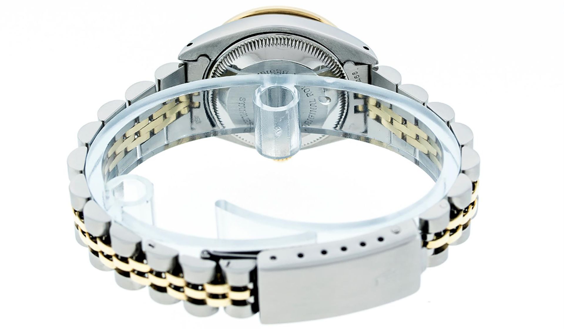 Rolex Ladies 2 Tone MOP String Diamond Lugs Datejust Wriswatch - Image 7 of 8