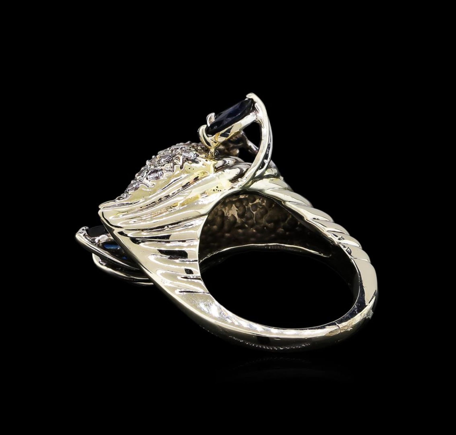 14KT White Gold 1.90 ctw Sapphire and Diamond Ring - Image 3 of 5
