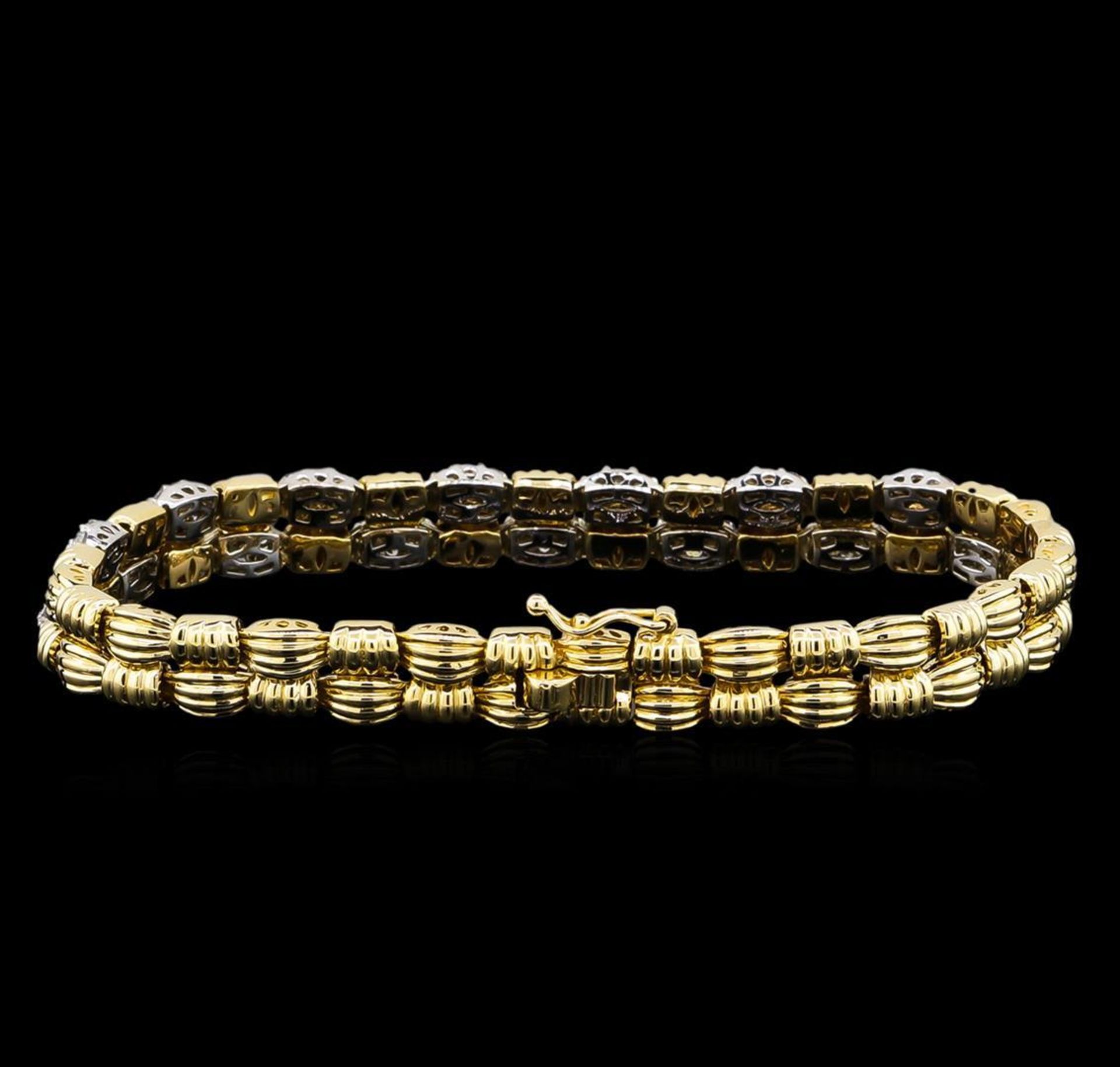 1.94 ctw Diamond Bracelet - 14KT Two-Tone Gold - Image 2 of 4