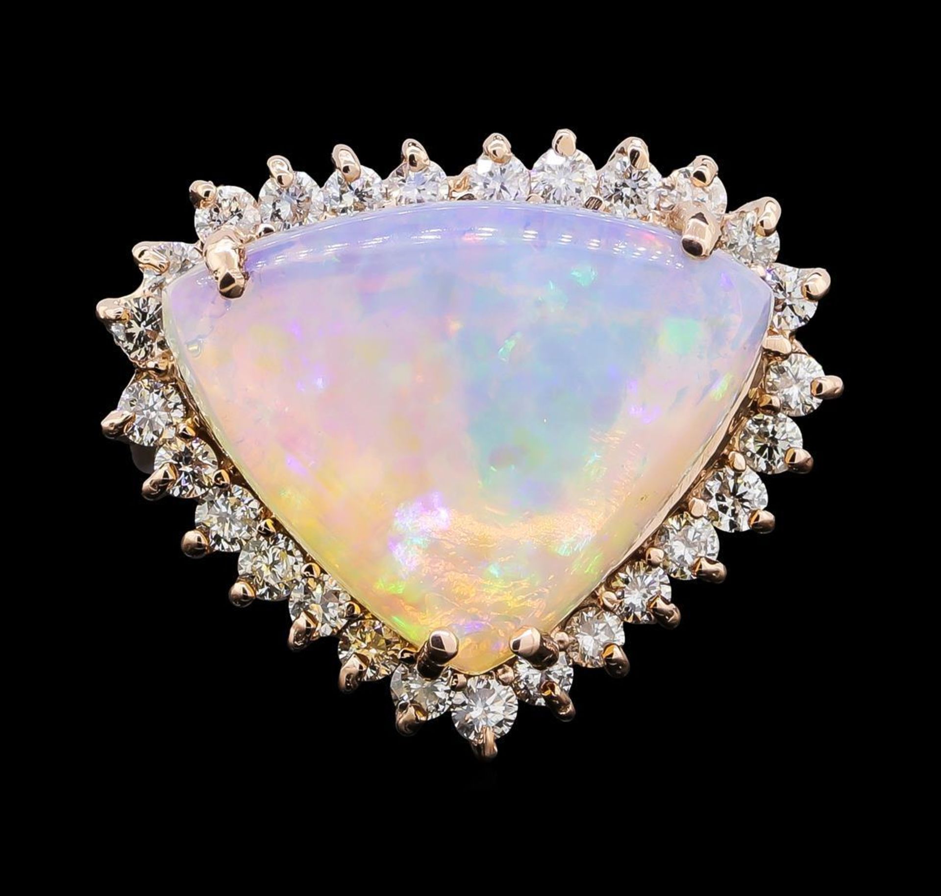 7.51 ctw Opal and Diamond Ring - 14KT Rose Gold - Image 2 of 5