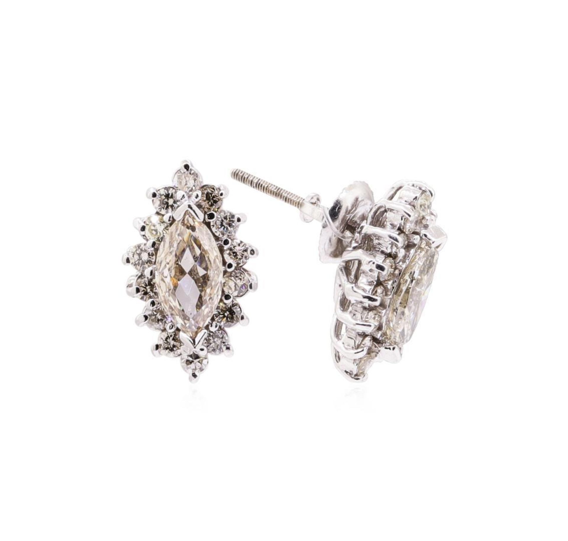 2.00 ctw Diamond Earrings - 14KT White Gold - Image 2 of 3